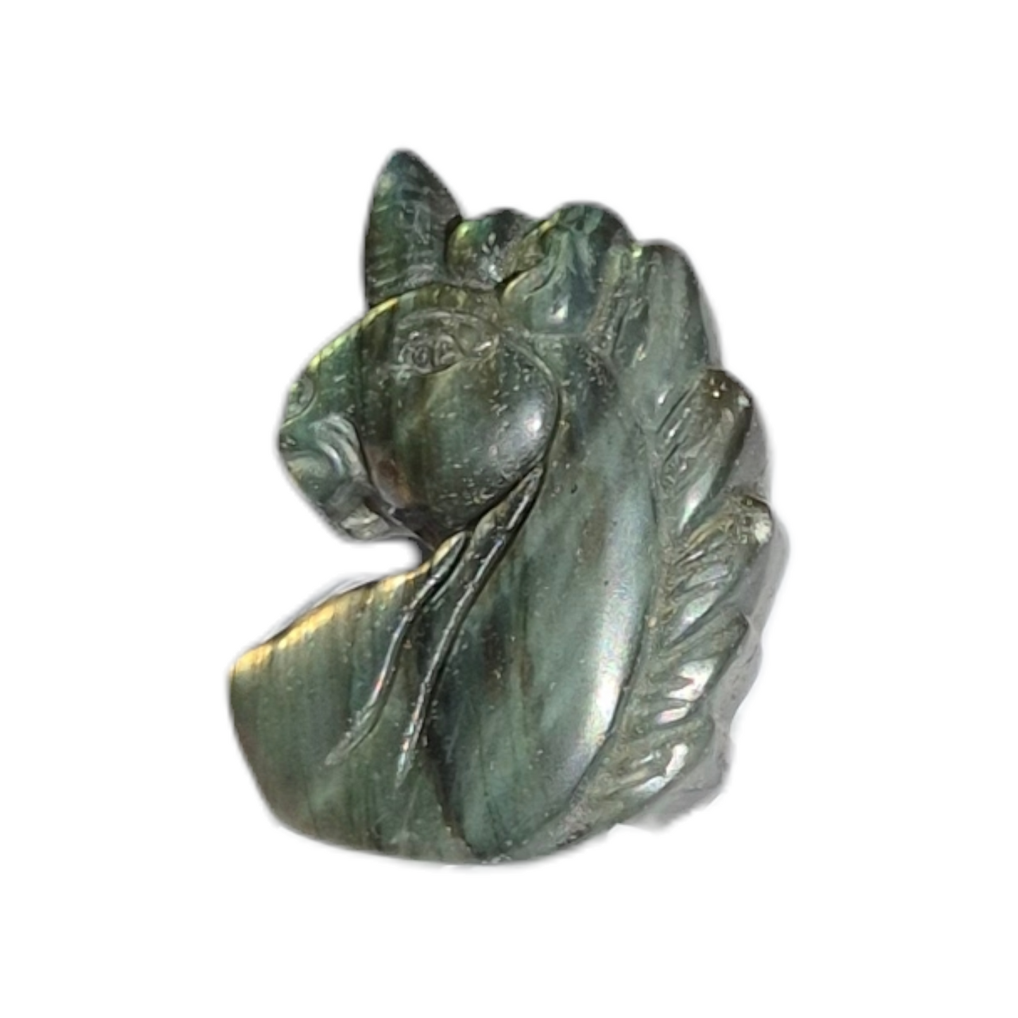 Crystals - Labradorite Unicorn Carving