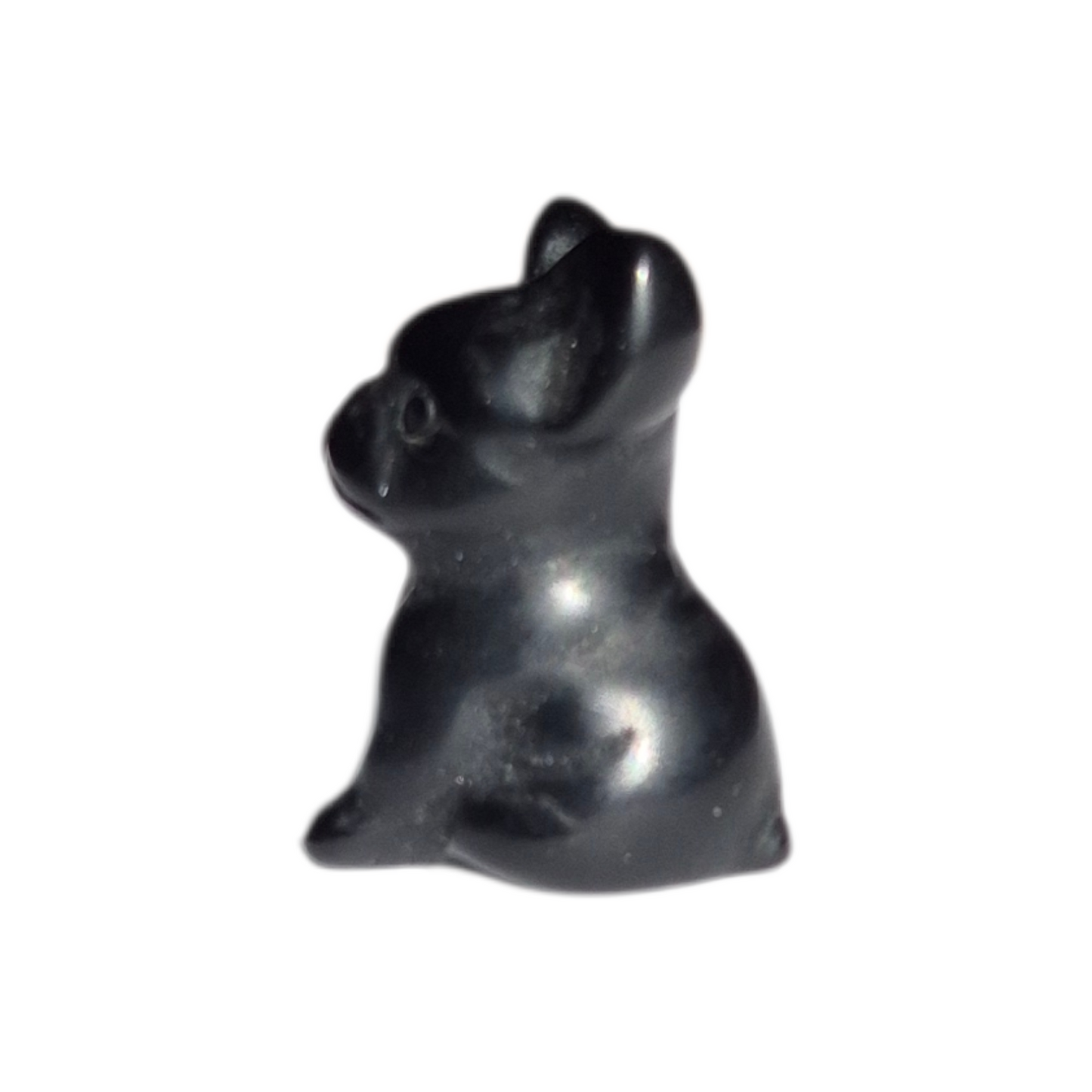 Crystals - Black Obsidian French Bulldog Carving