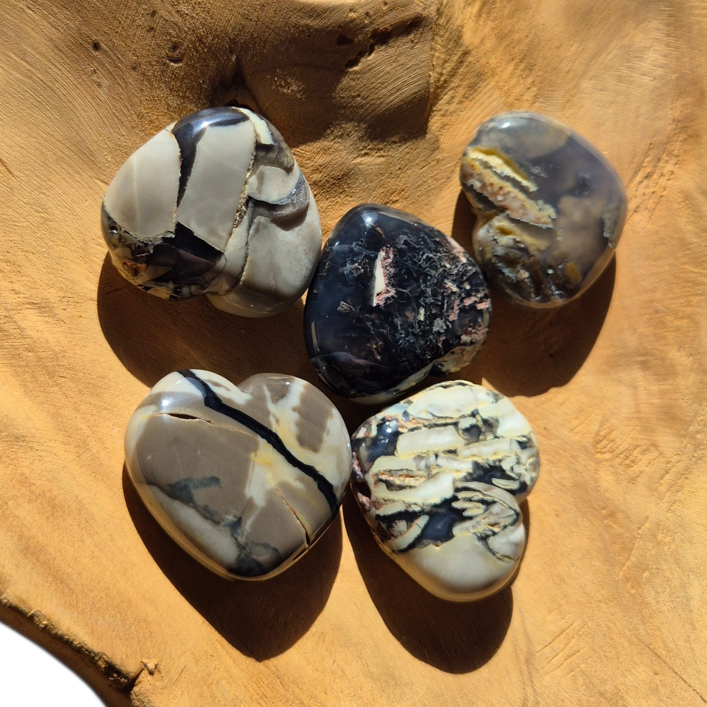 Crystals - Volcanic Agate Hearts