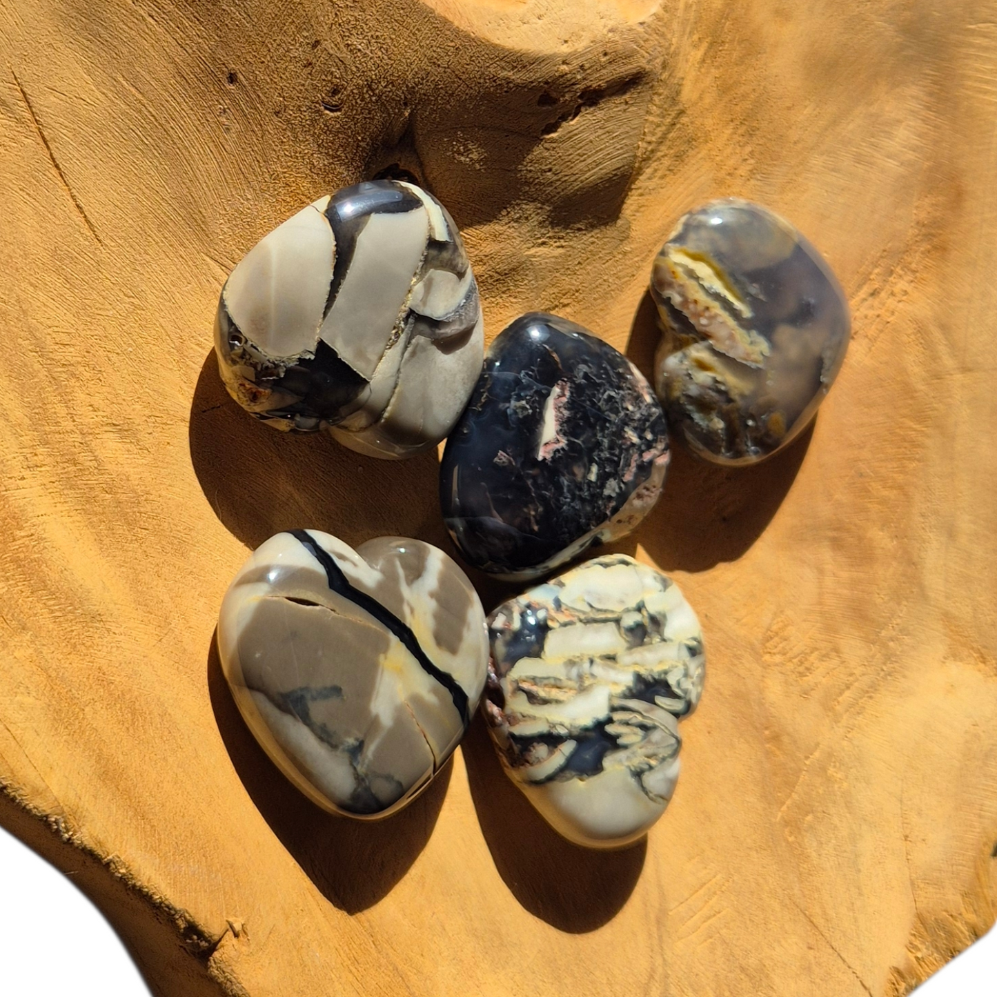 Crystals - Volcanic Agate Hearts