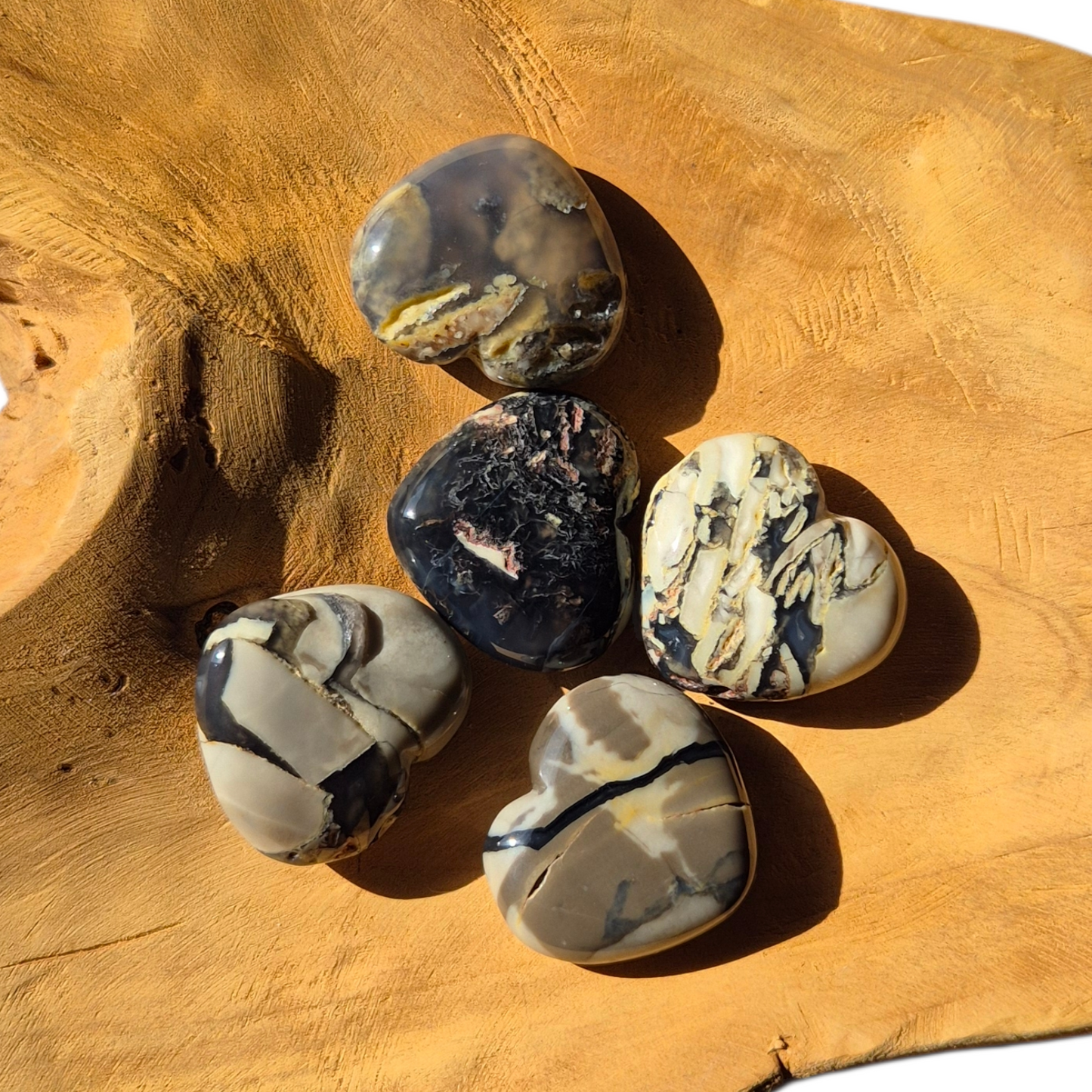 Crystals - Volcanic Agate Hearts