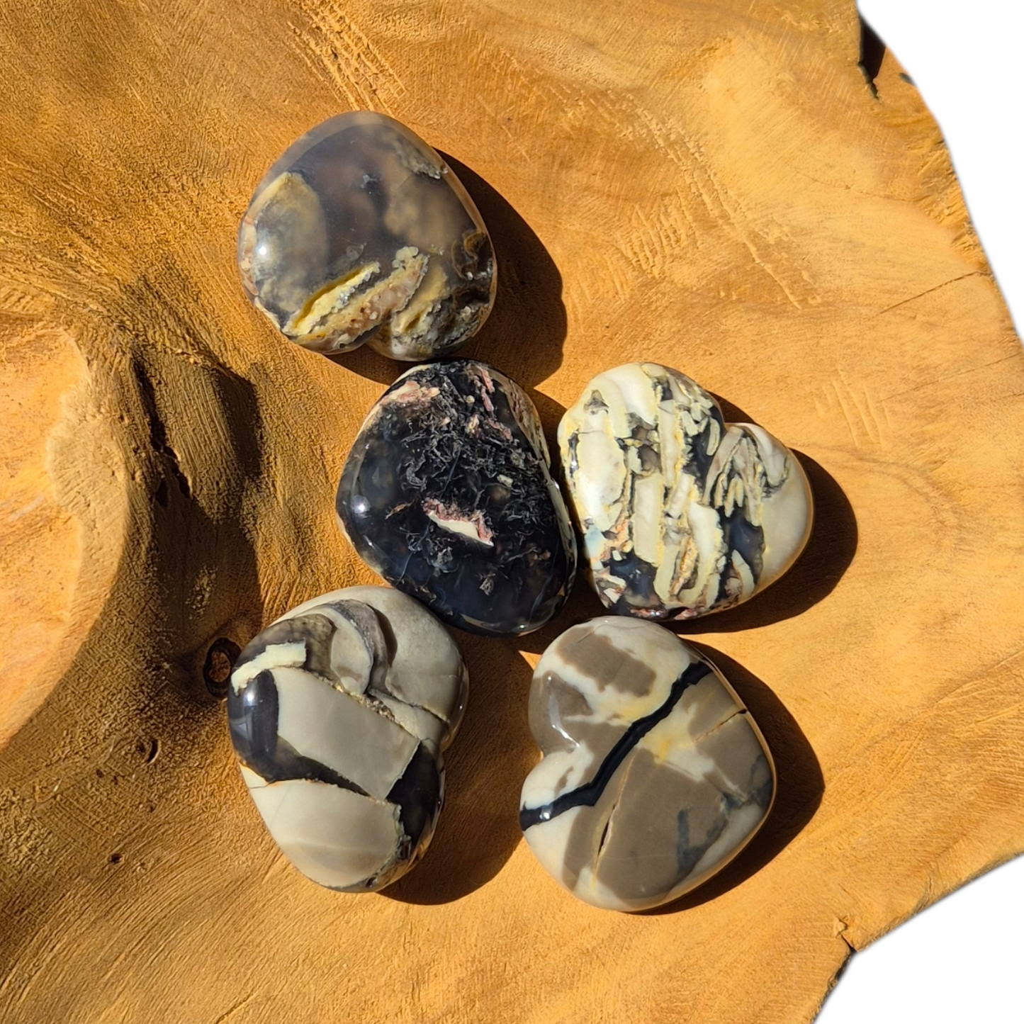 Crystals - Volcanic Agate Hearts