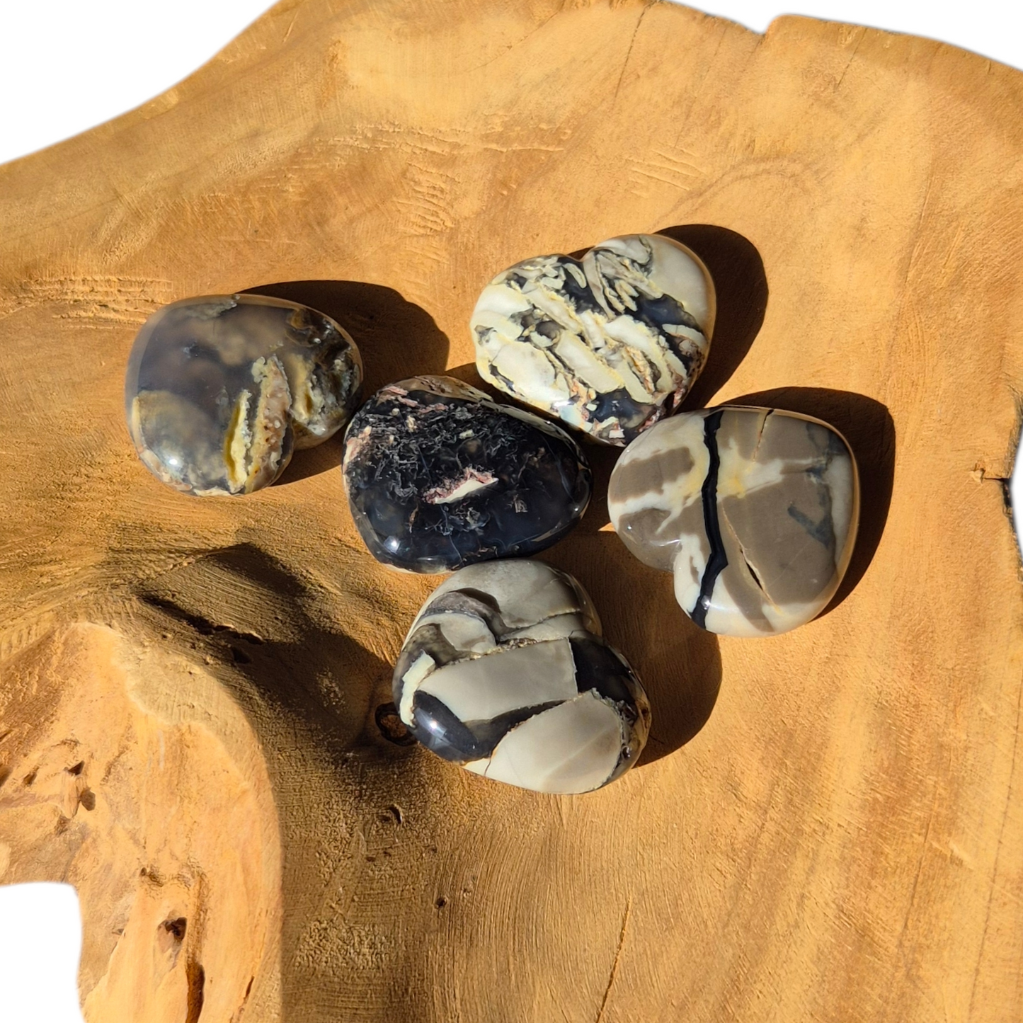 Crystals - Volcanic Agate Hearts