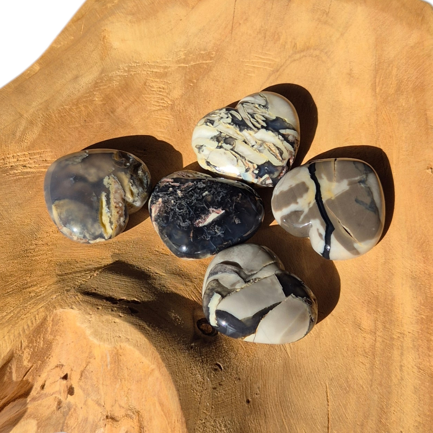 Crystals - Volcanic Agate Hearts