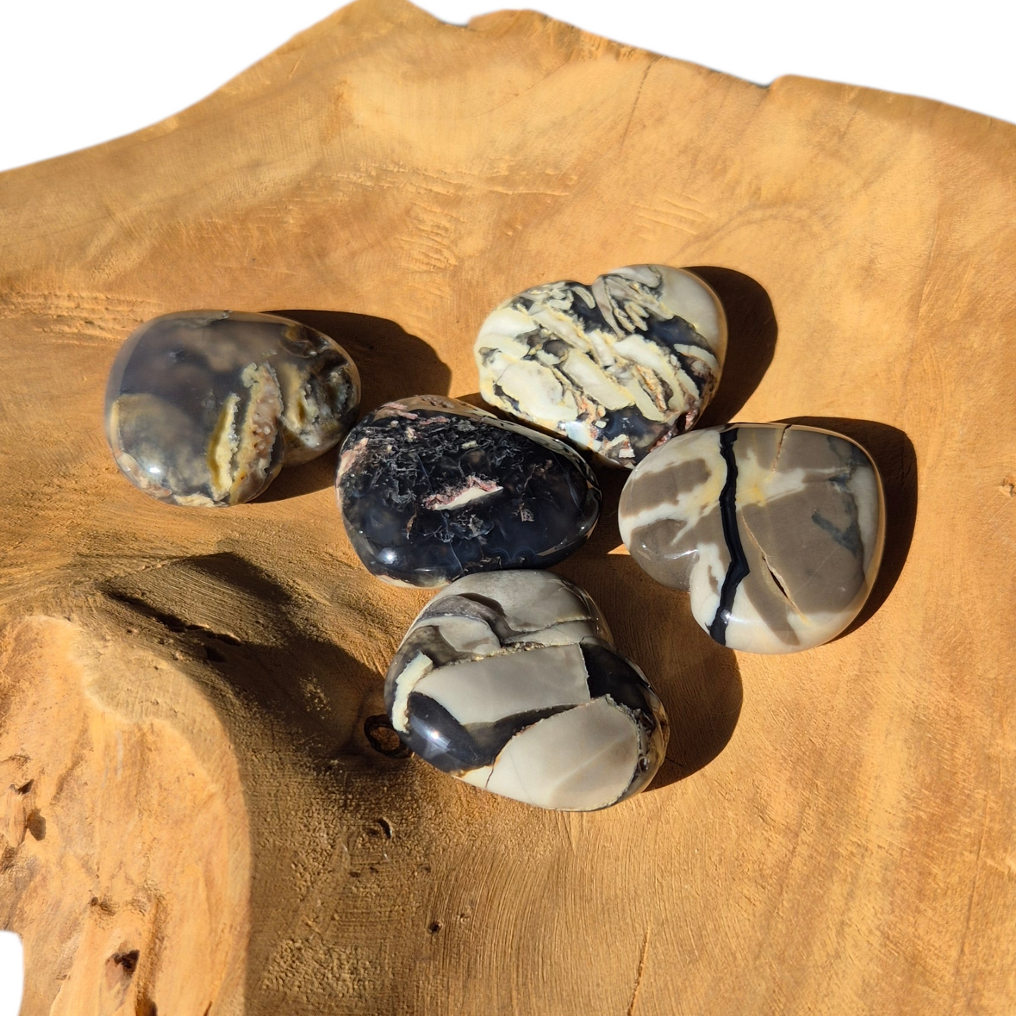 Crystals - Volcanic Agate Hearts