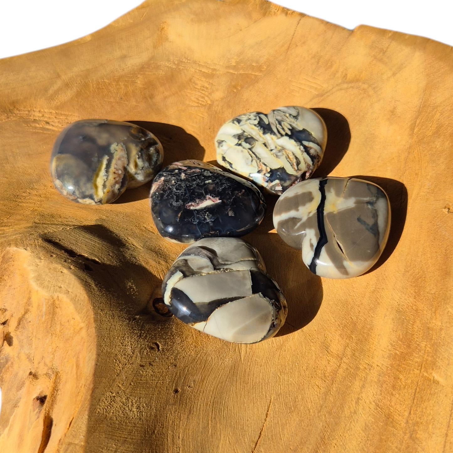 Crystals - Volcanic Agate Hearts