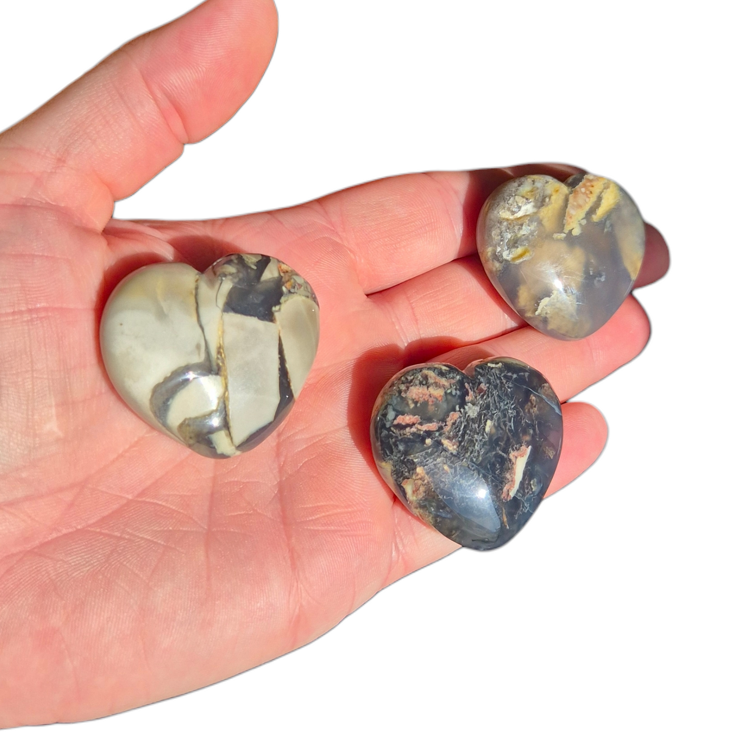 Crystals - Volcanic Agate Hearts