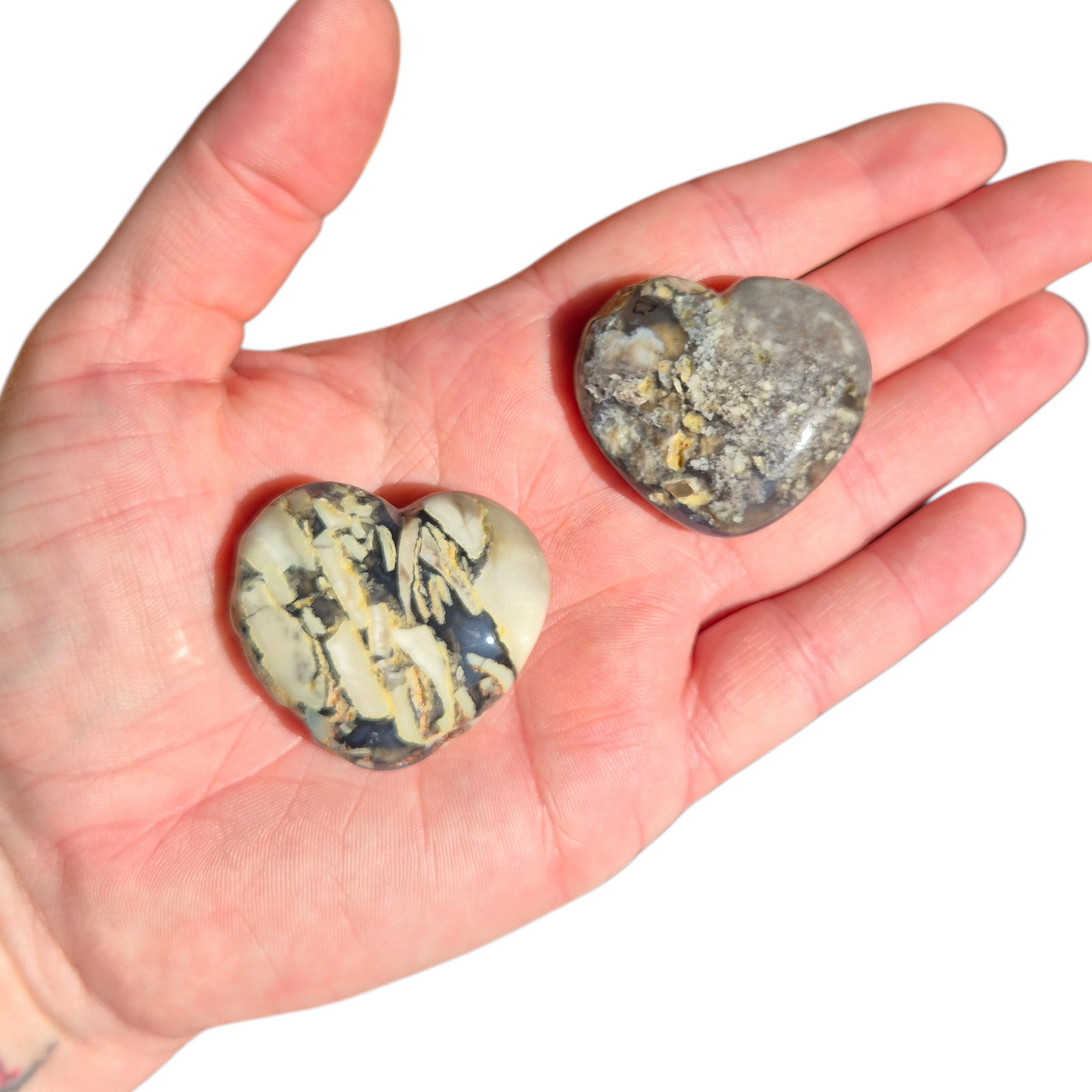 Crystals - Volcanic Agate Hearts