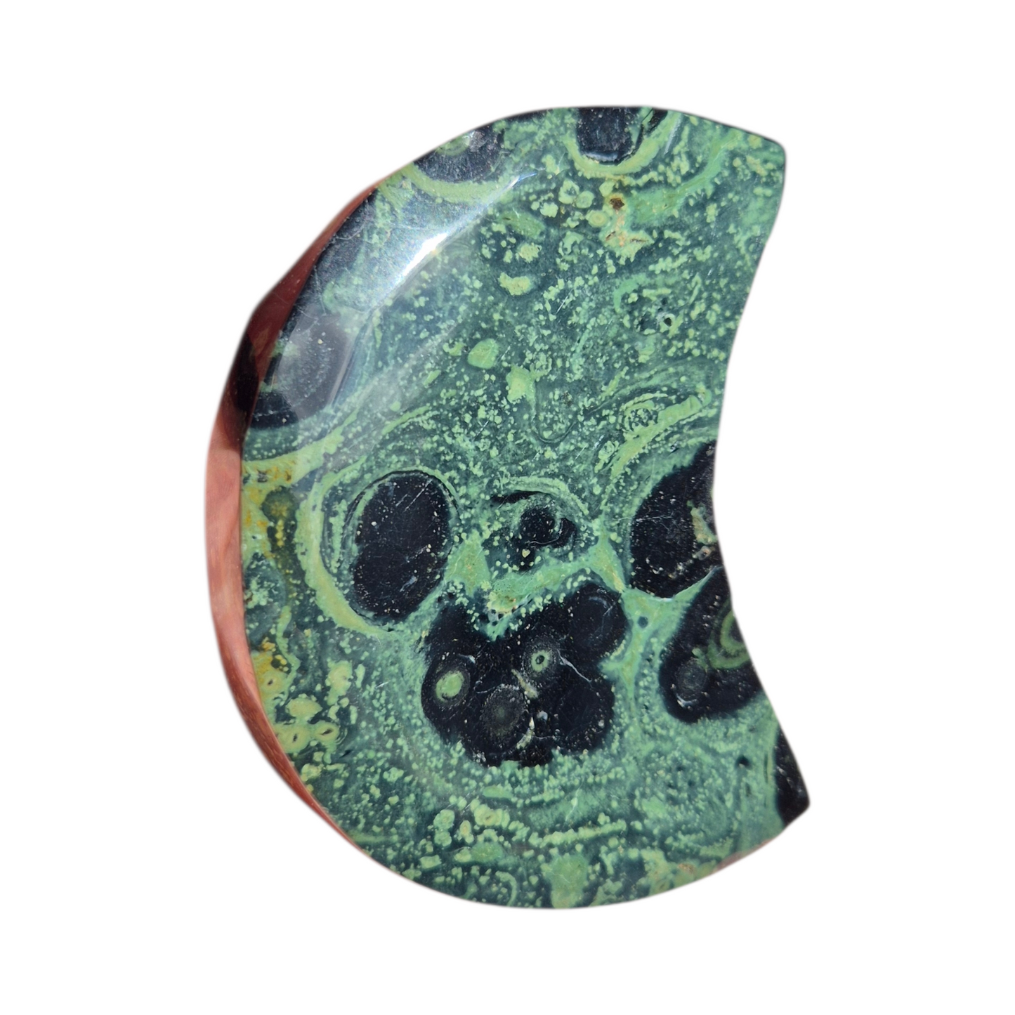 Crystals - Kambaba Jasper Moon Carving