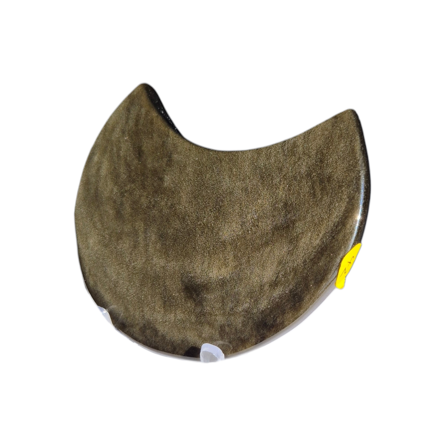 Crystals - Gold Sheen Obsidian Moon Carving