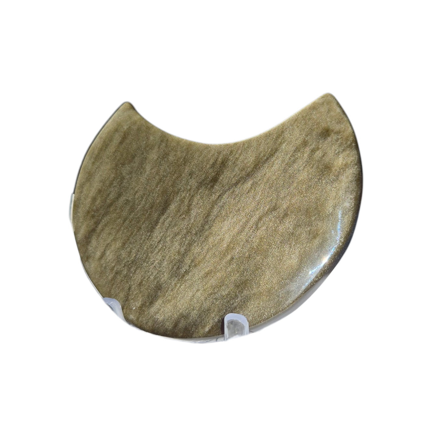 Crystals - Gold Sheen Obsidian Moon Carving