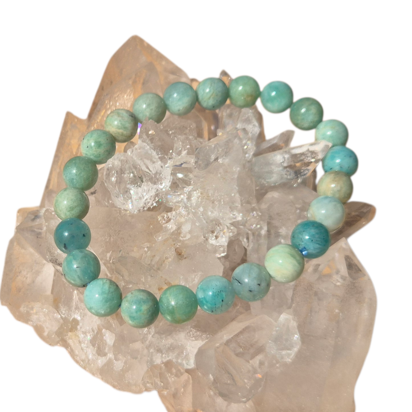 Crystals - Amazonite Bracelet (Round Bead)