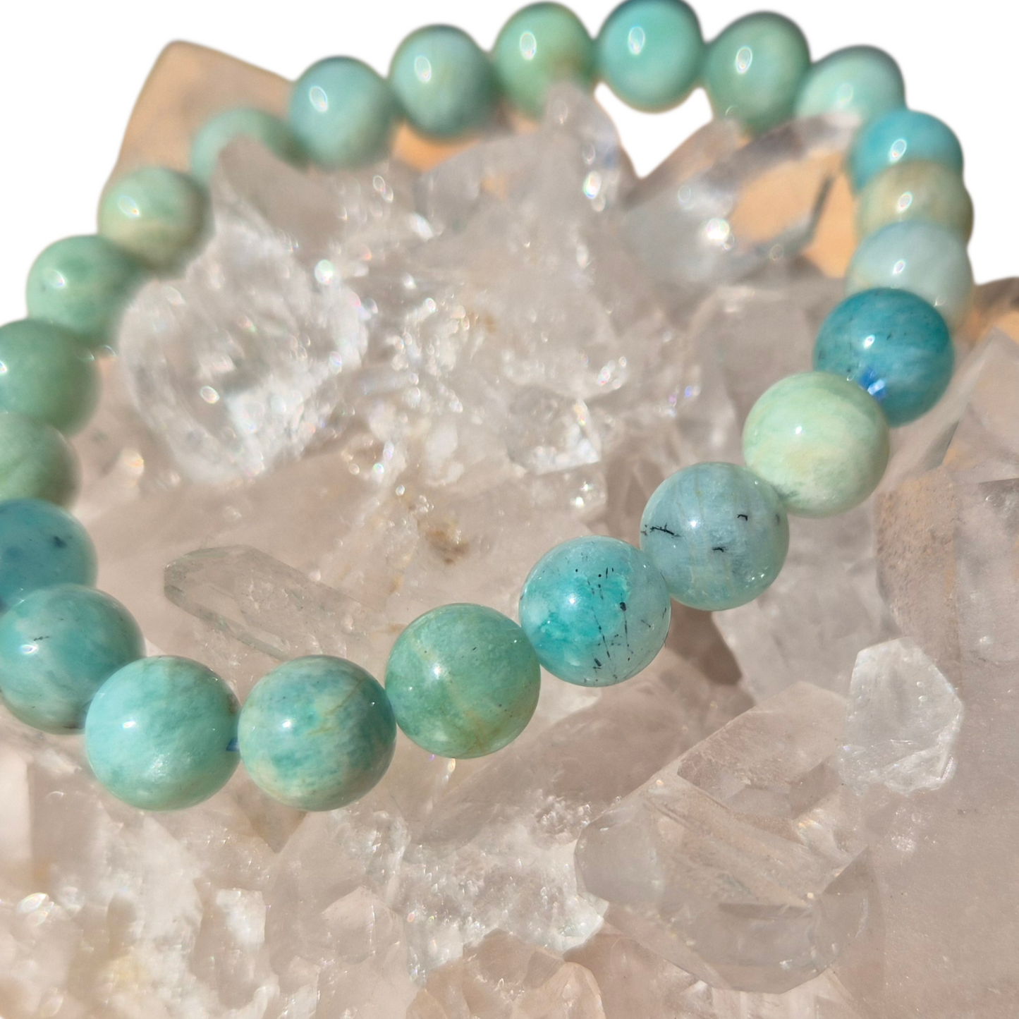 Crystals - Amazonite Bracelet (Round Bead)