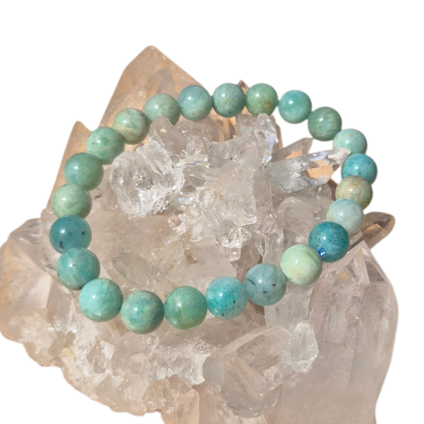 Crystals - Amazonite Bracelet (Round Bead)