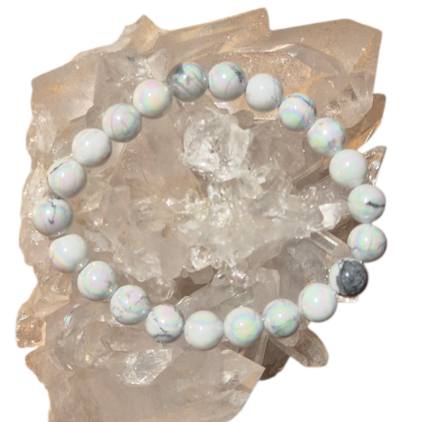 Crystals - Howlite & Aura Bracelet