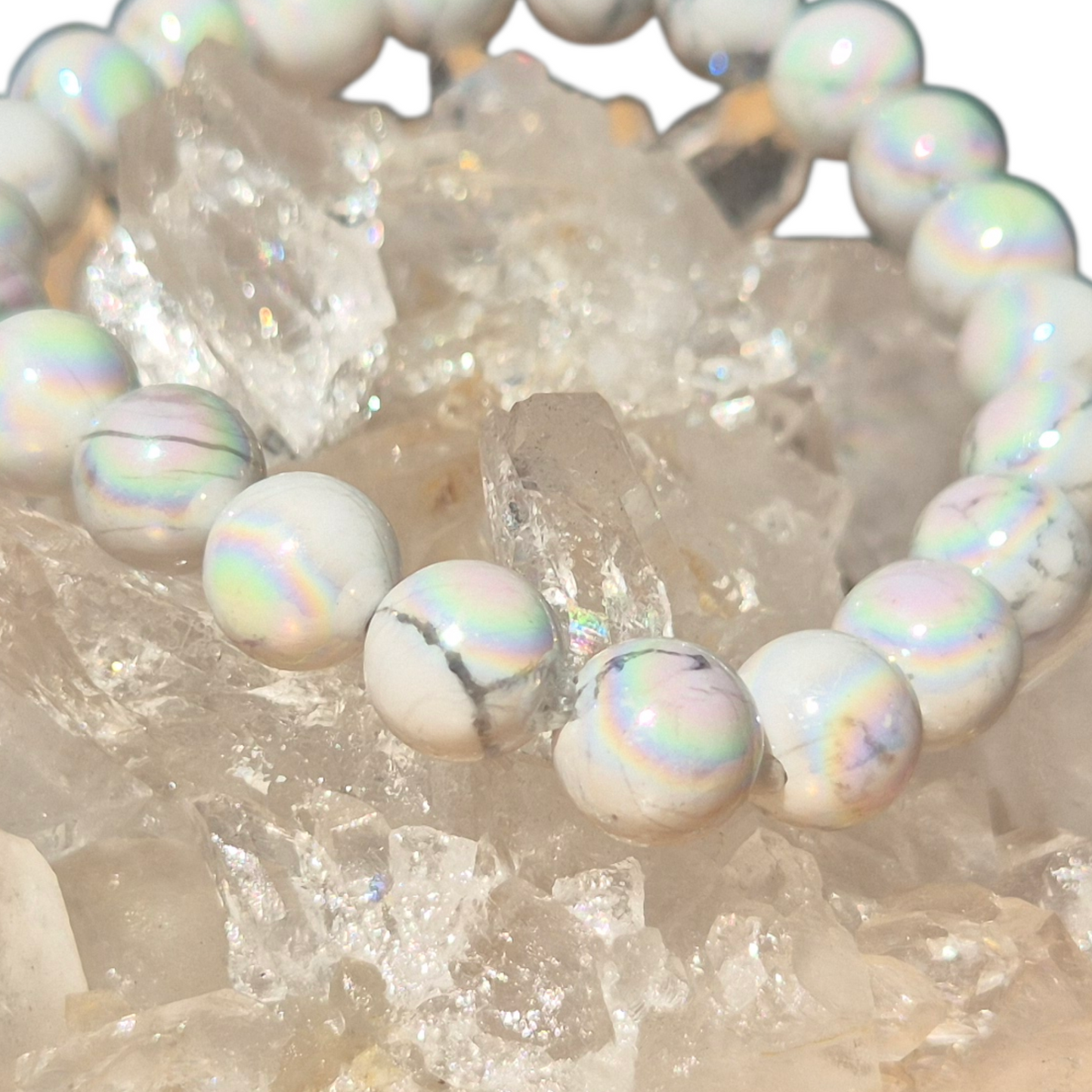 Crystals - Howlite & Aura Bracelet