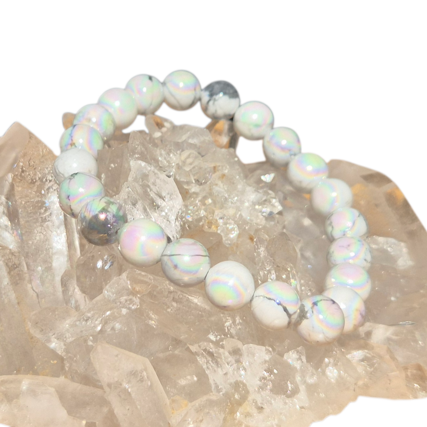 Crystals - Howlite & Aura Bracelet