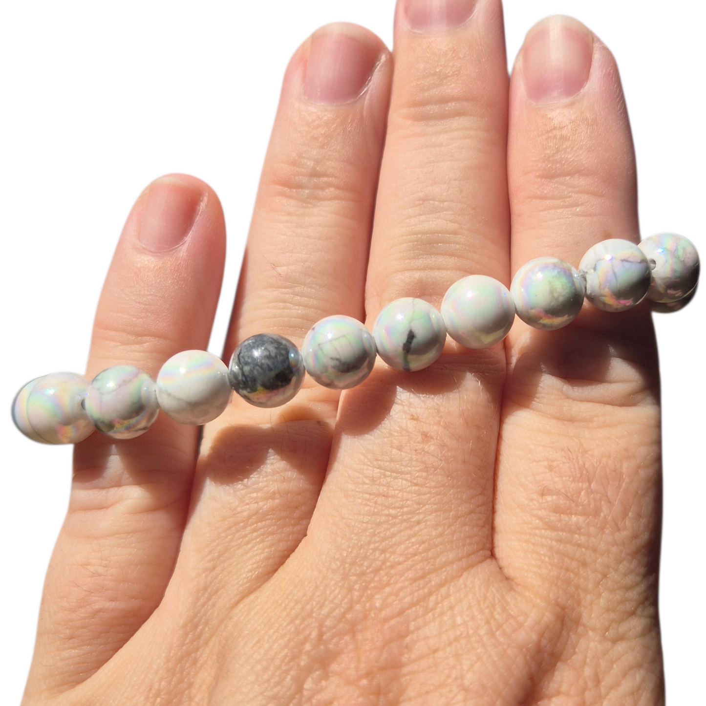 Crystals - Howlite & Aura Bracelet