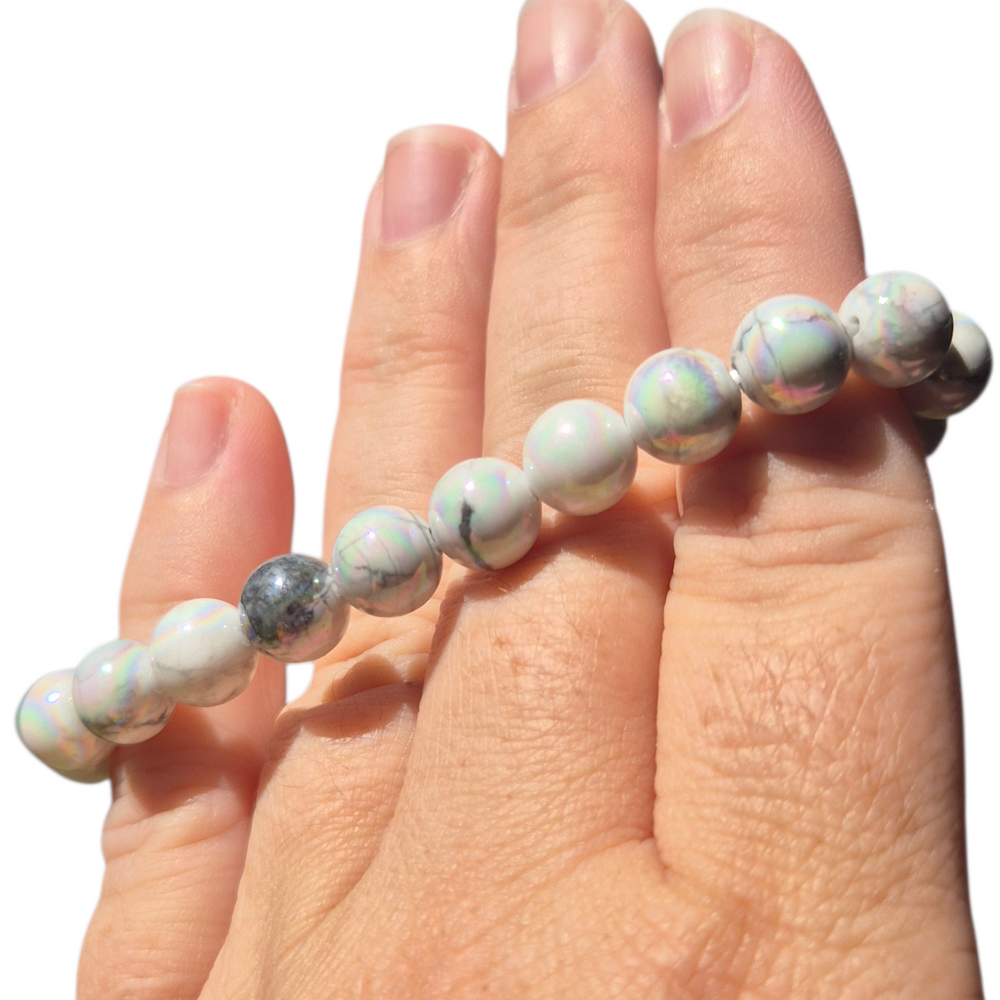Crystals - Howlite & Aura Bracelet