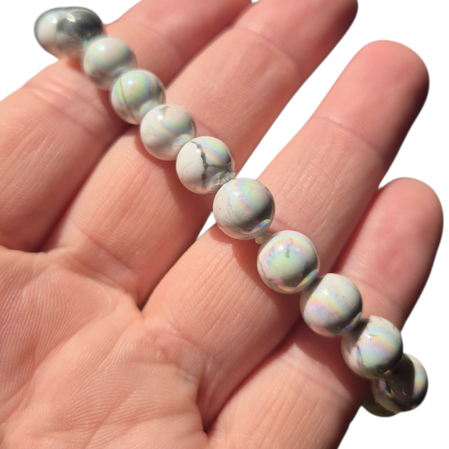 Crystals - Howlite & Aura Bracelet