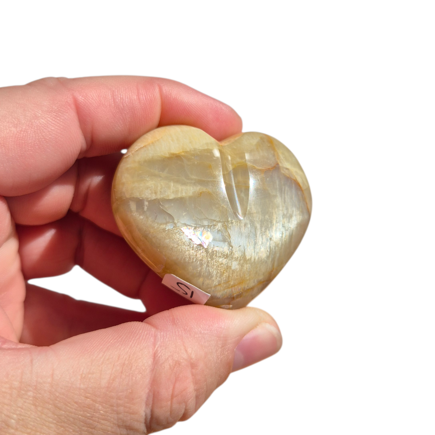 Crystals - White Moonstone Polished Heart