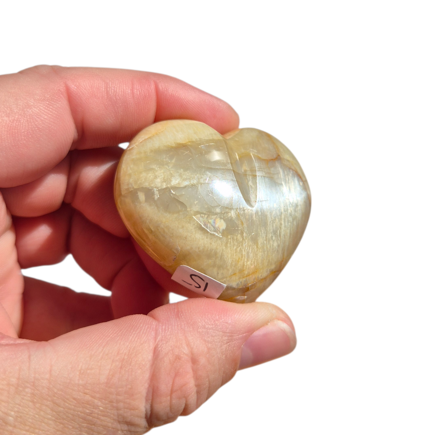 Crystals - White Moonstone Polished Heart