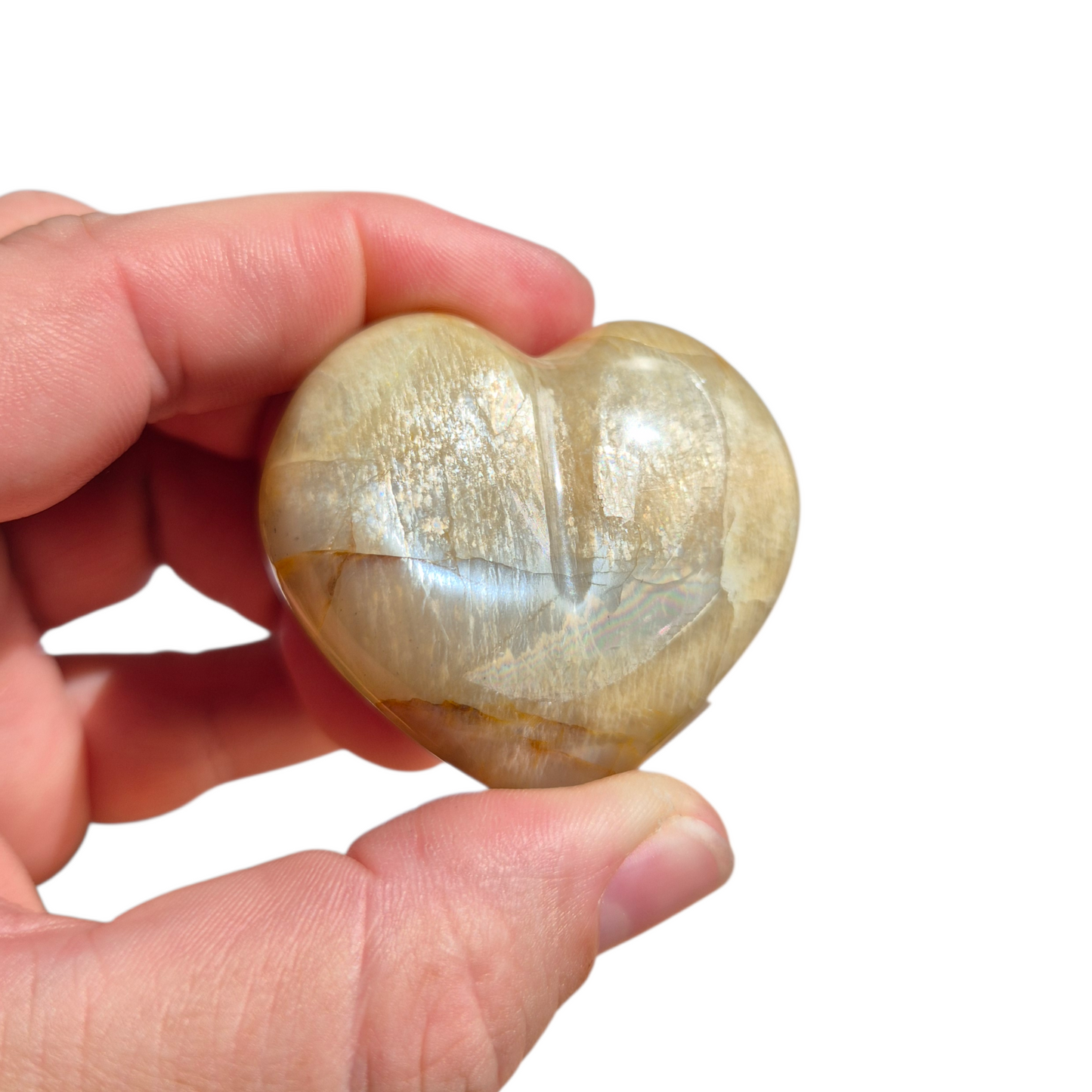Crystals - White Moonstone Polished Heart