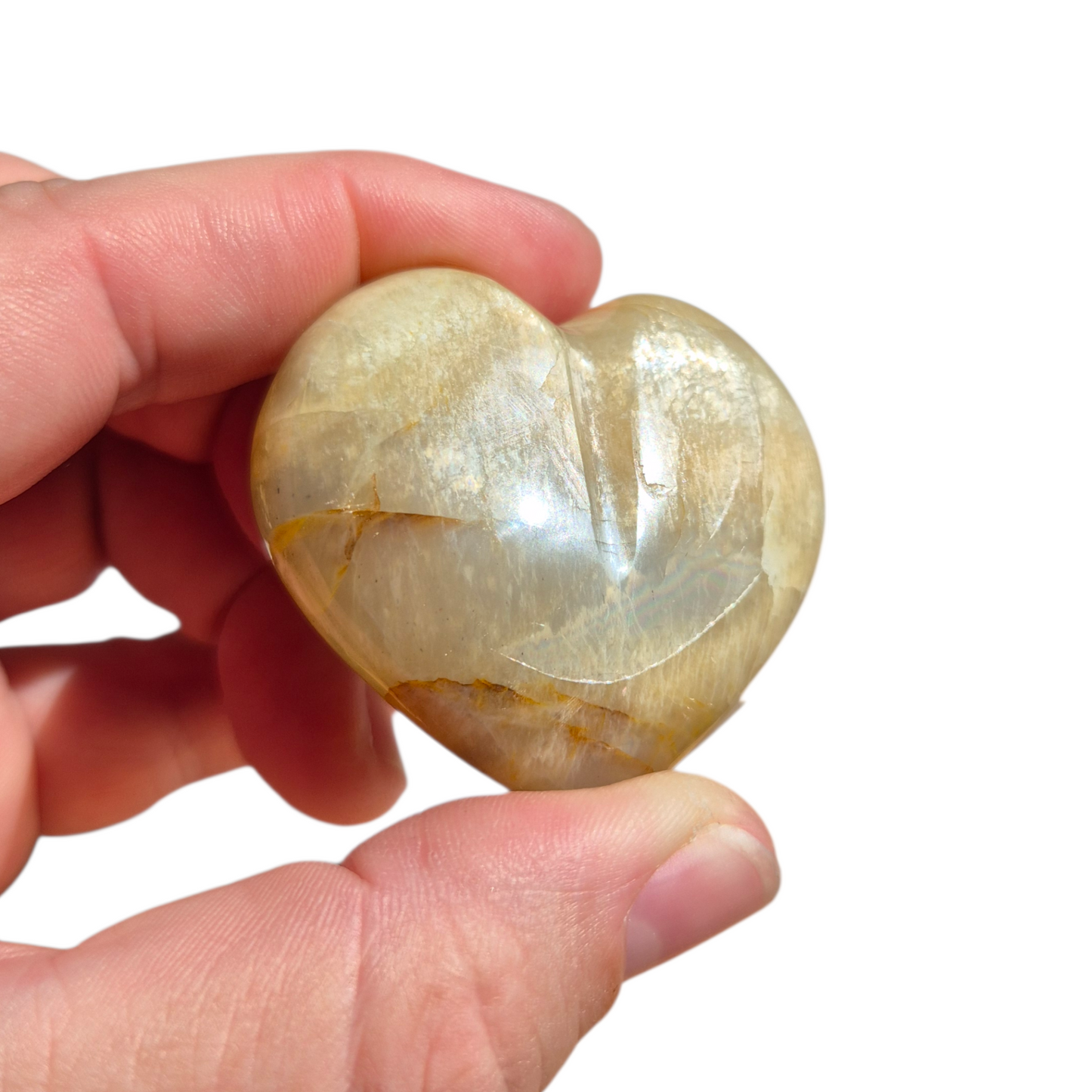 Crystals - White Moonstone Polished Heart