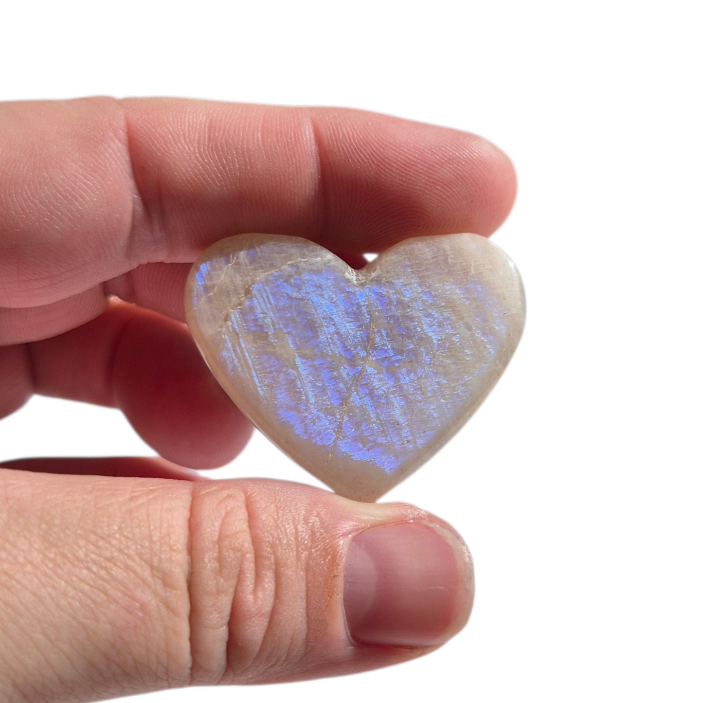 Crystals - Moonstone Polished Hearts