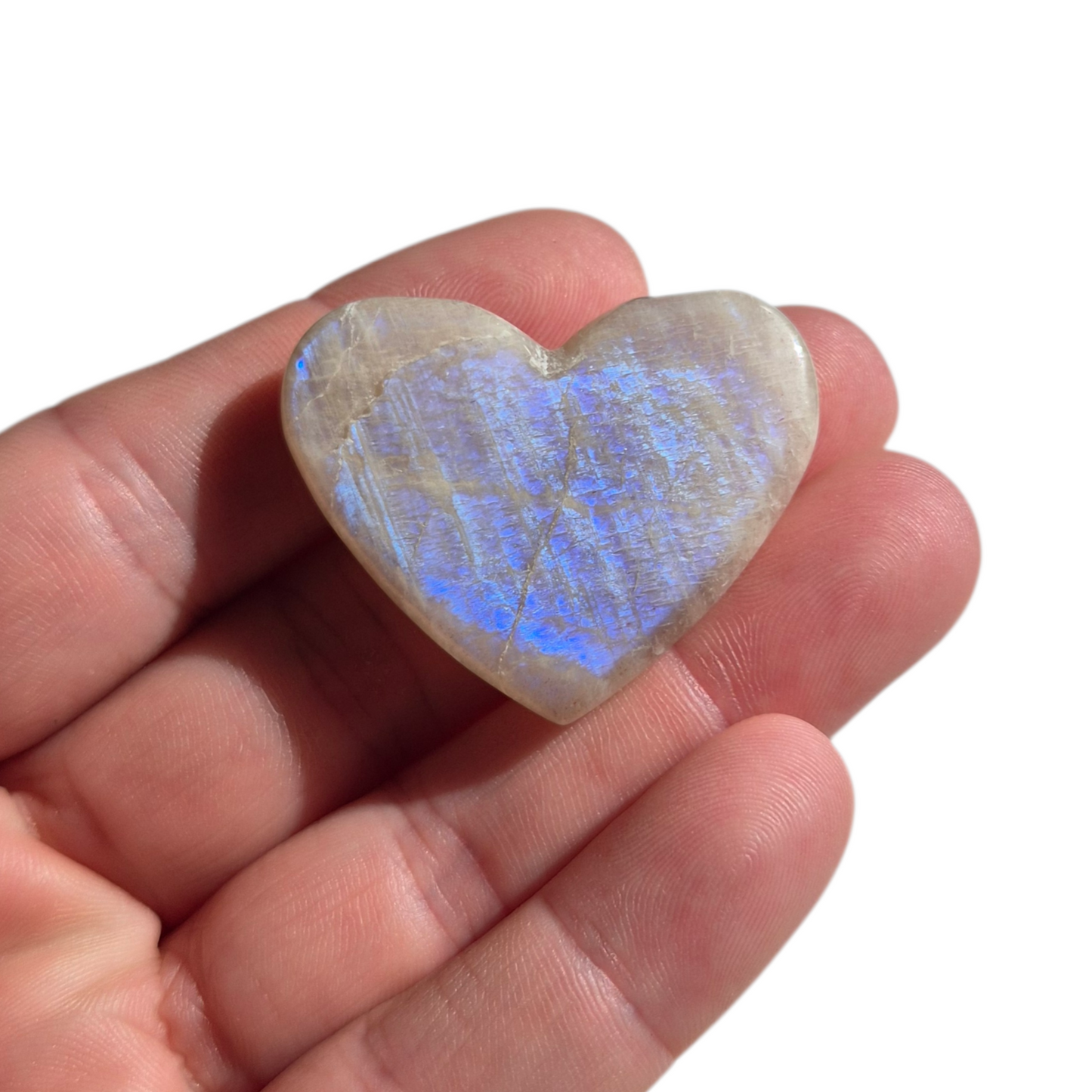 Crystals - Moonstone Polished Hearts