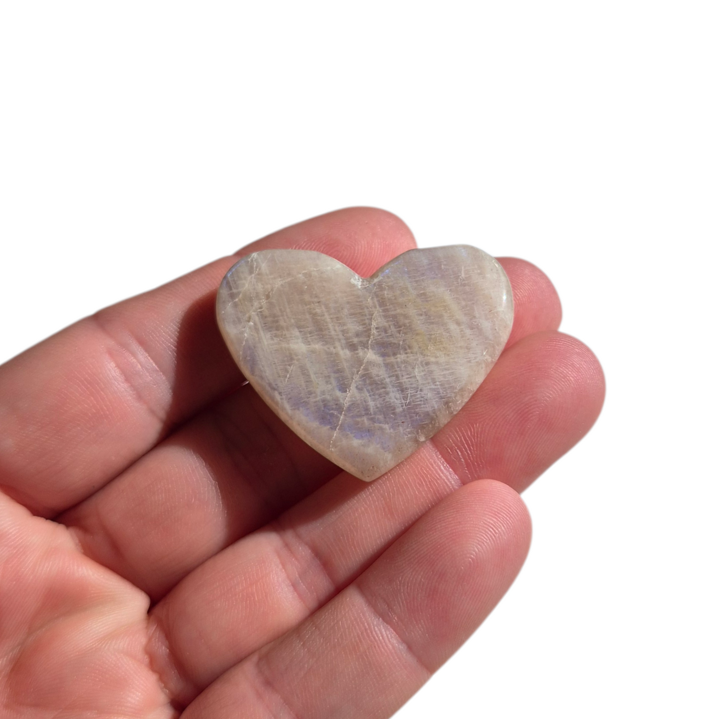 Crystals - Moonstone Polished Hearts