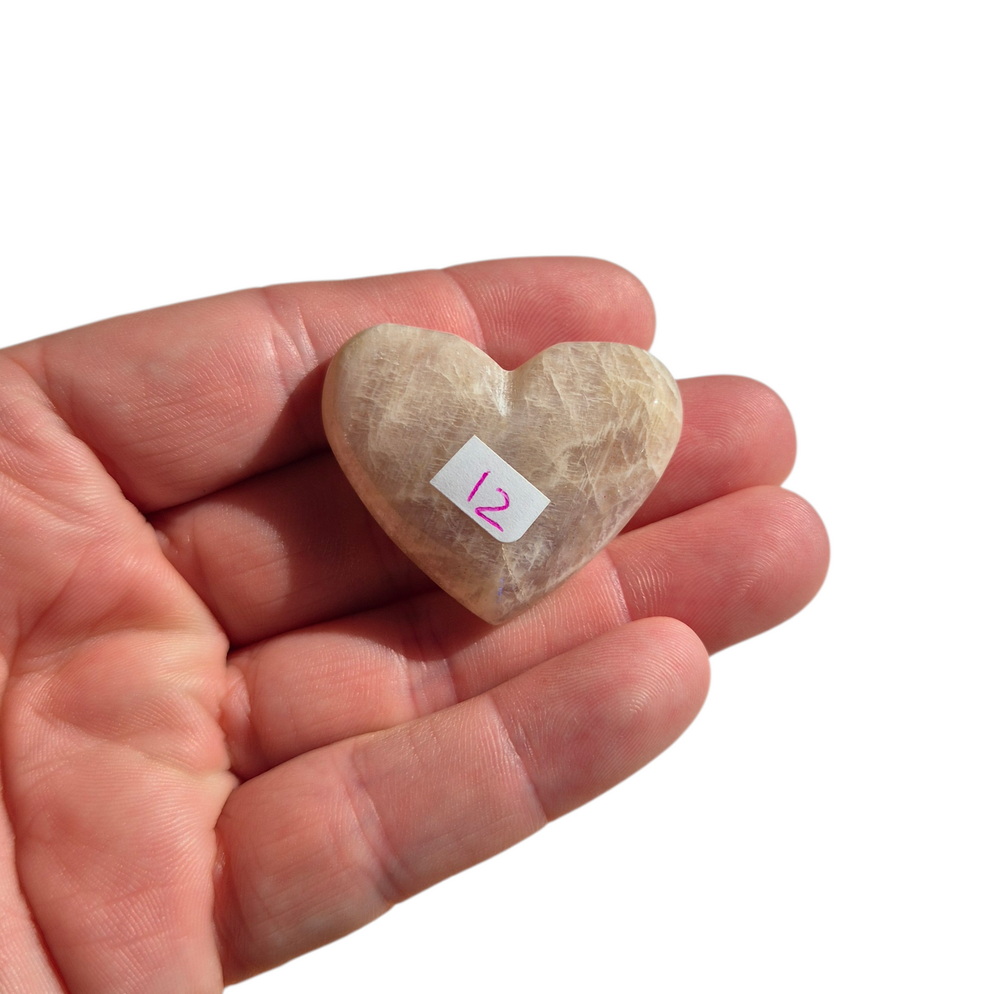 Crystals - Moonstone Polished Hearts