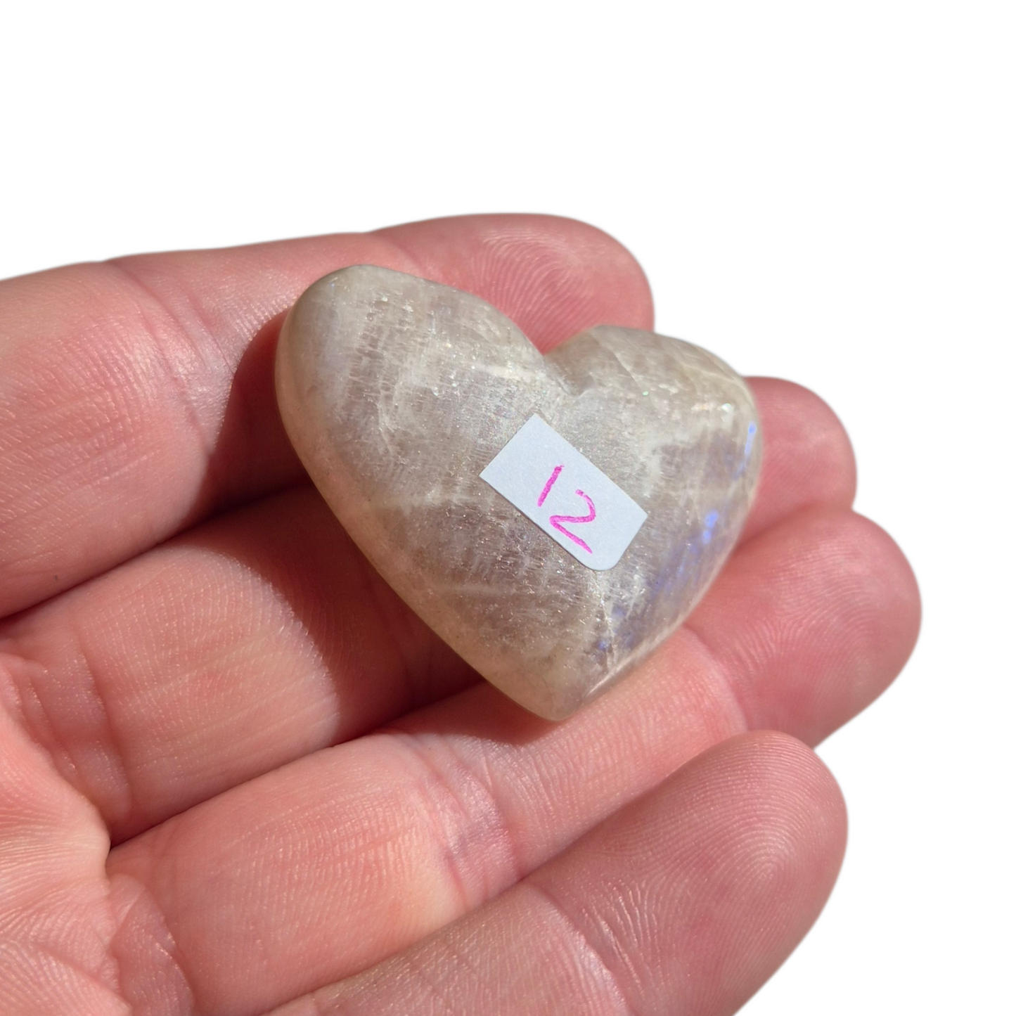 Crystals - Moonstone Polished Hearts