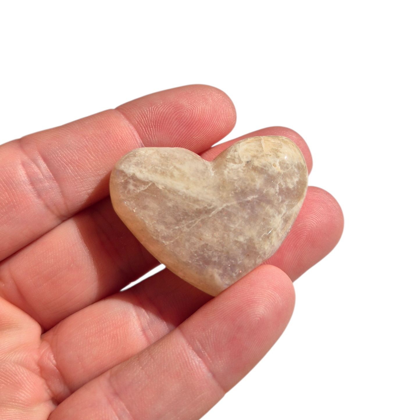 Crystals - Moonstone Polished Hearts