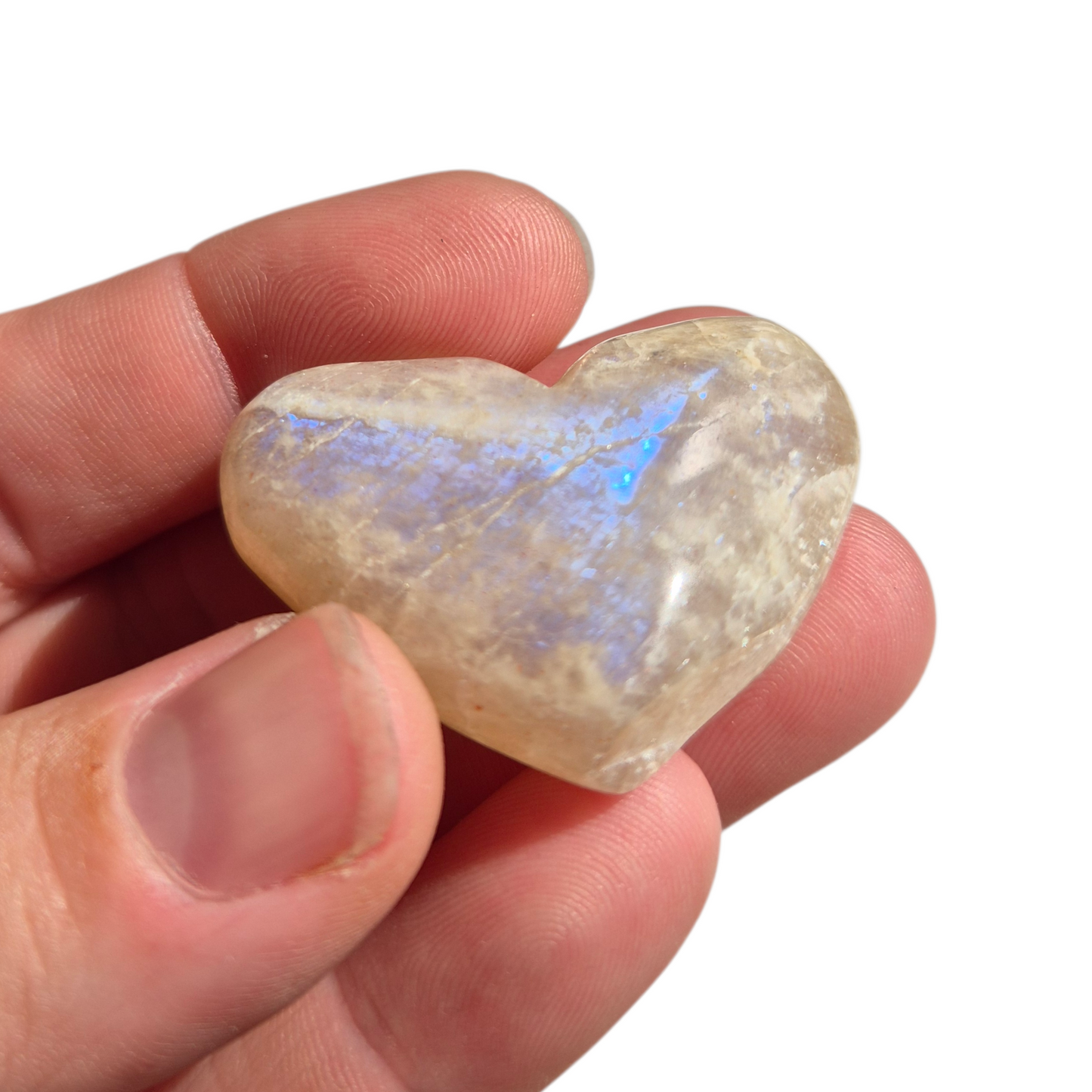 Crystals - Moonstone Polished Hearts