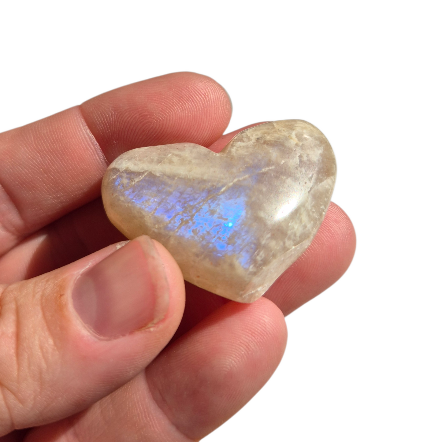 Crystals - Moonstone Polished Hearts