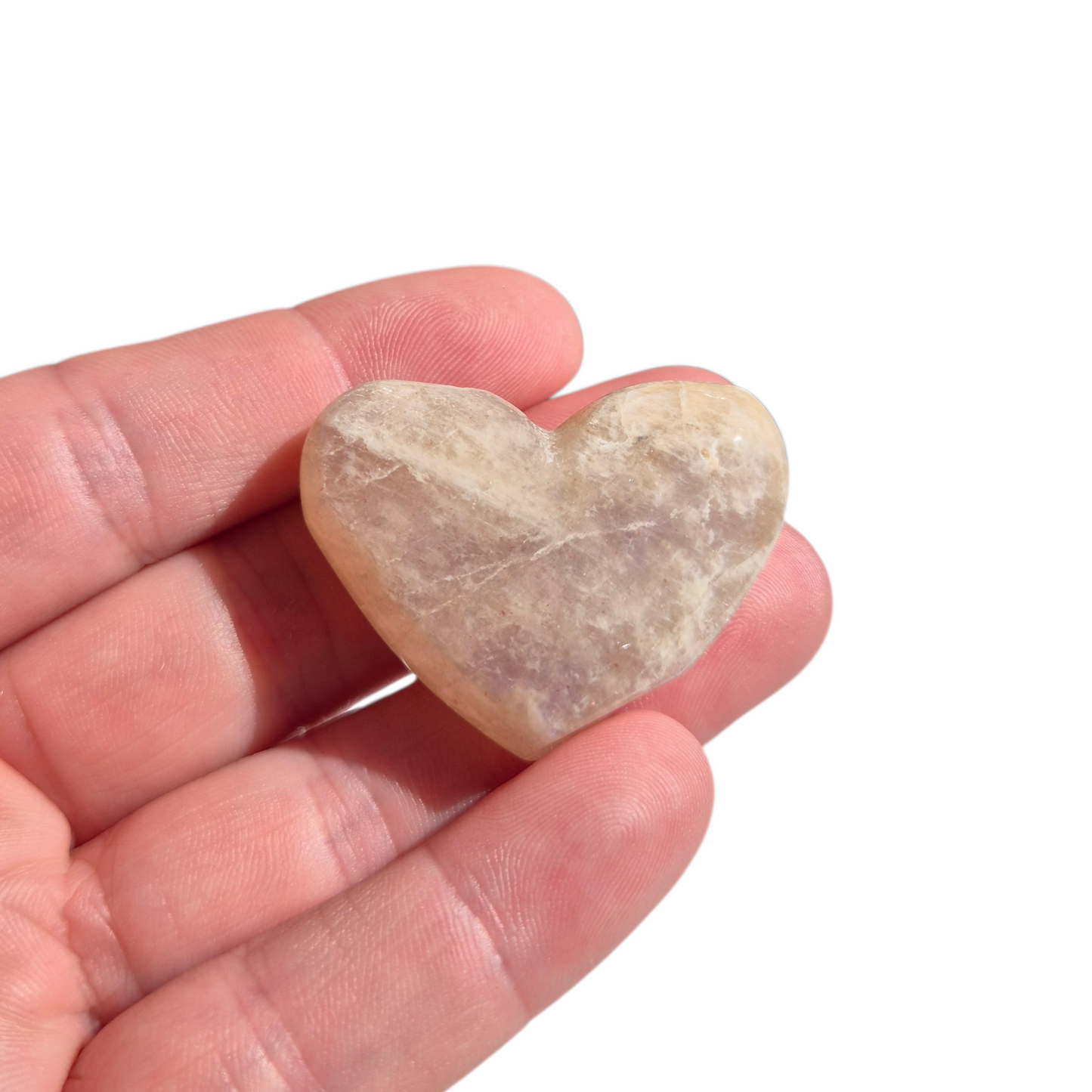 Crystals - Moonstone Polished Hearts