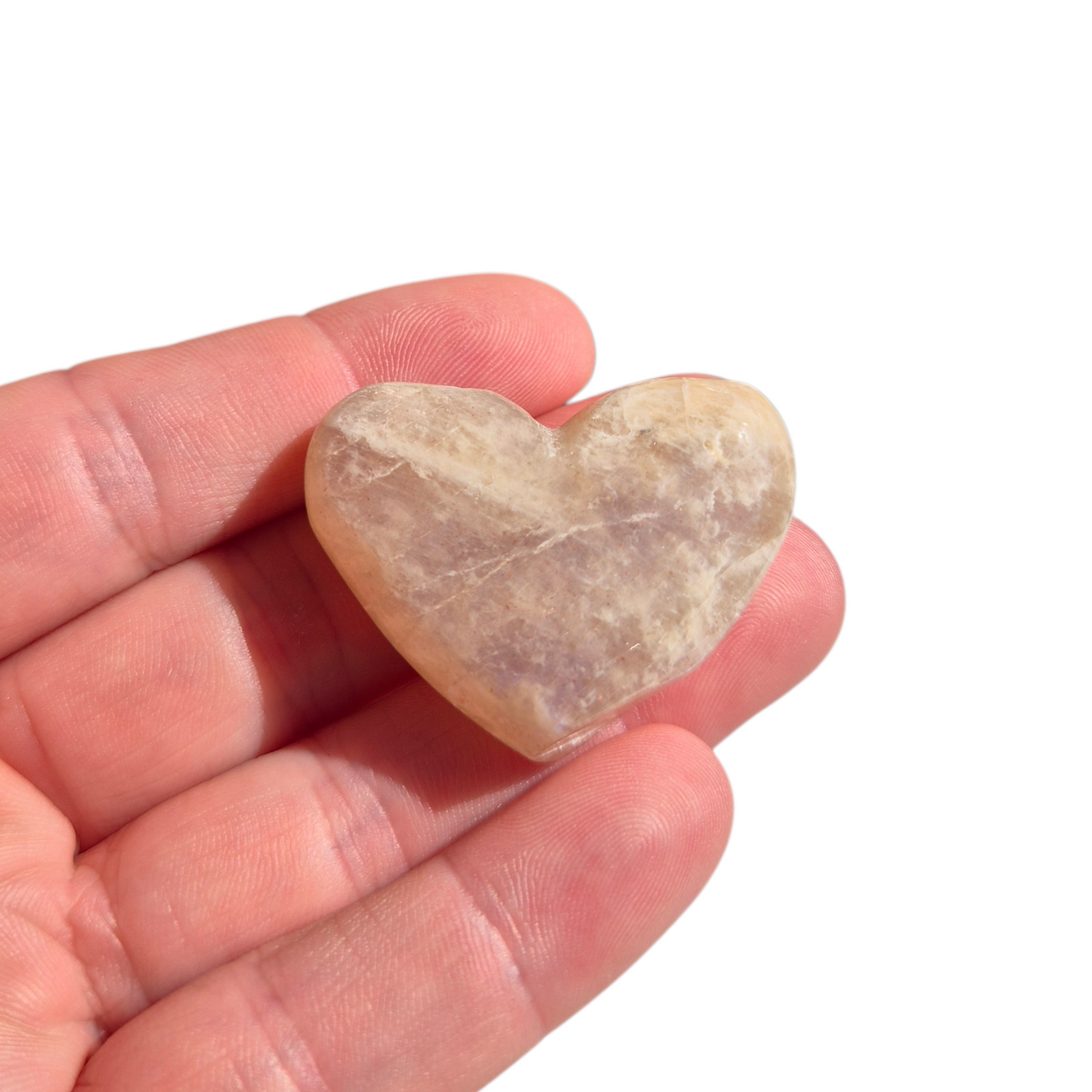 Crystals - Moonstone Polished Hearts