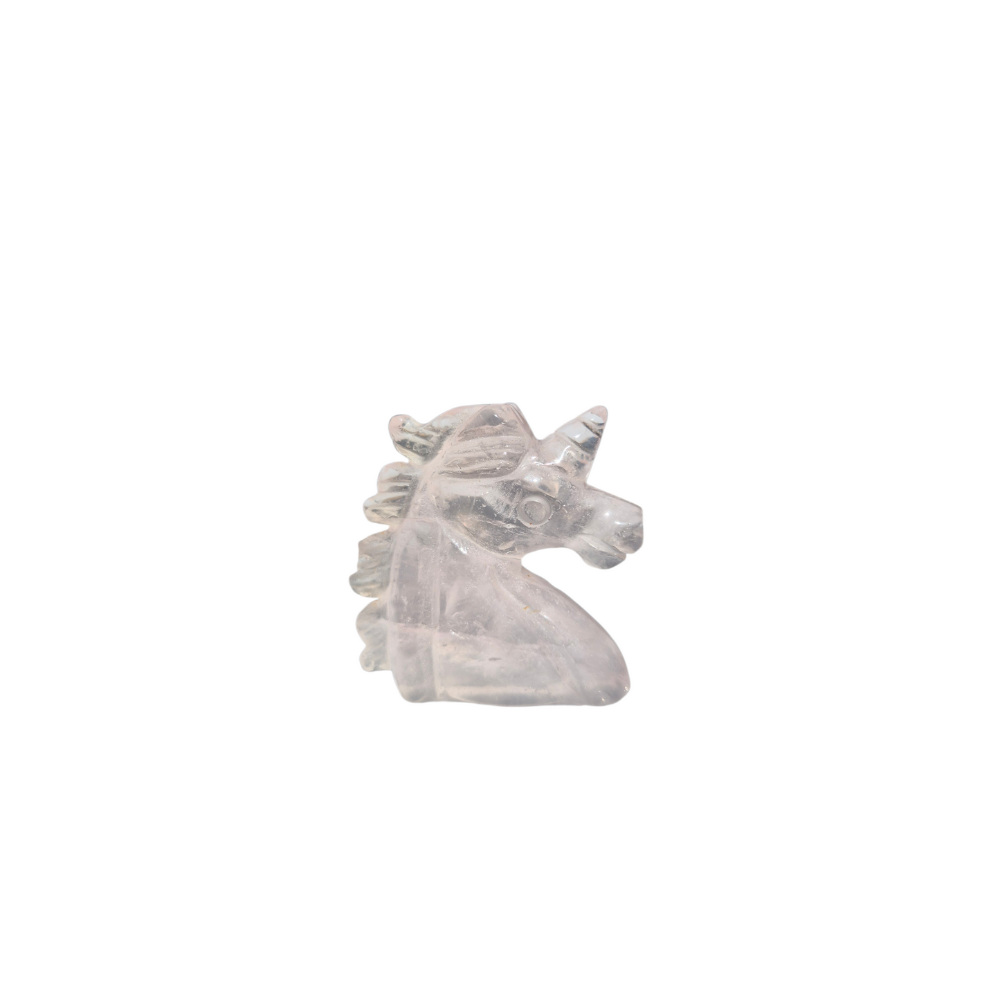 Crystals - Rose Quartz Unicorn Carving