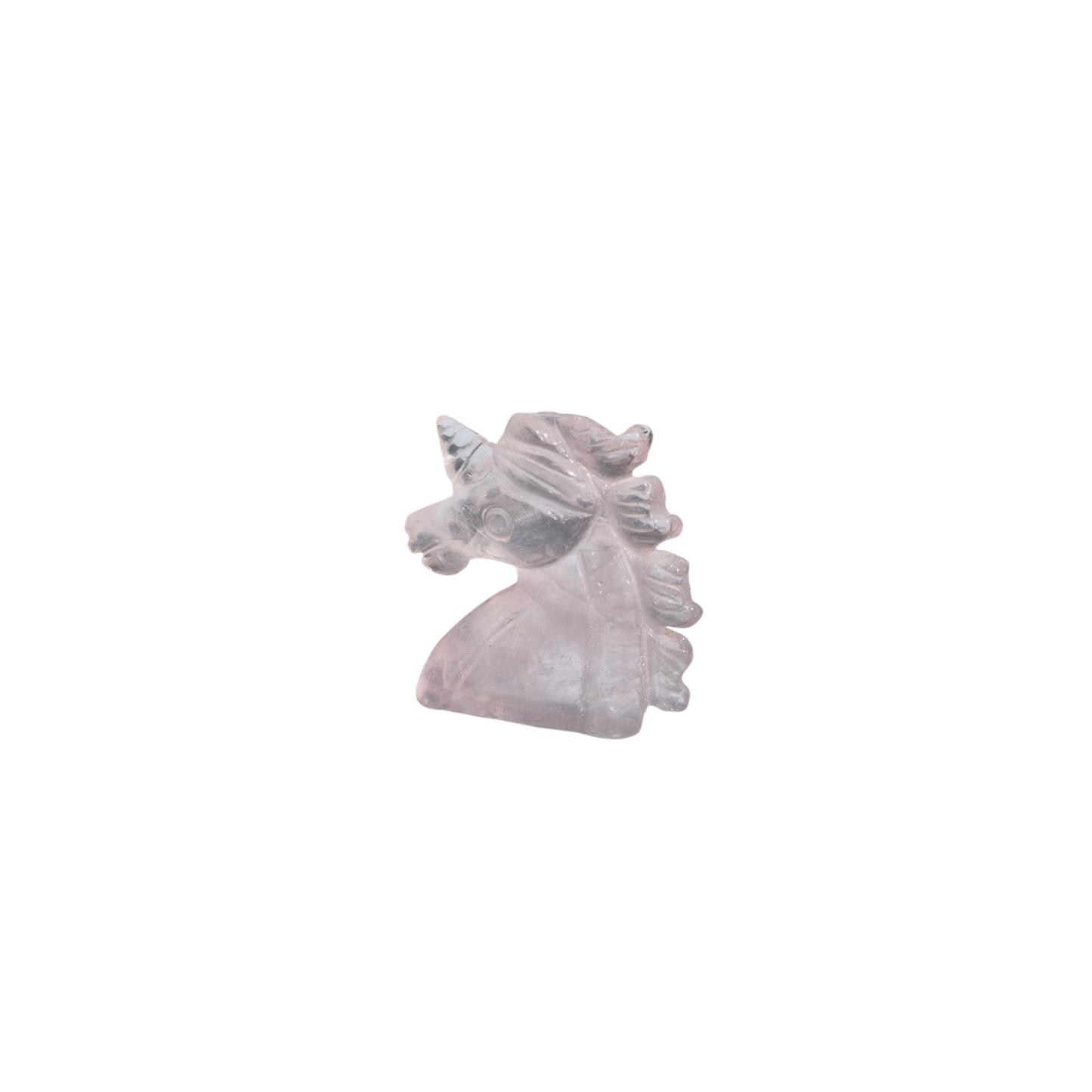 Crystals - Rose Quartz Unicorn Carving