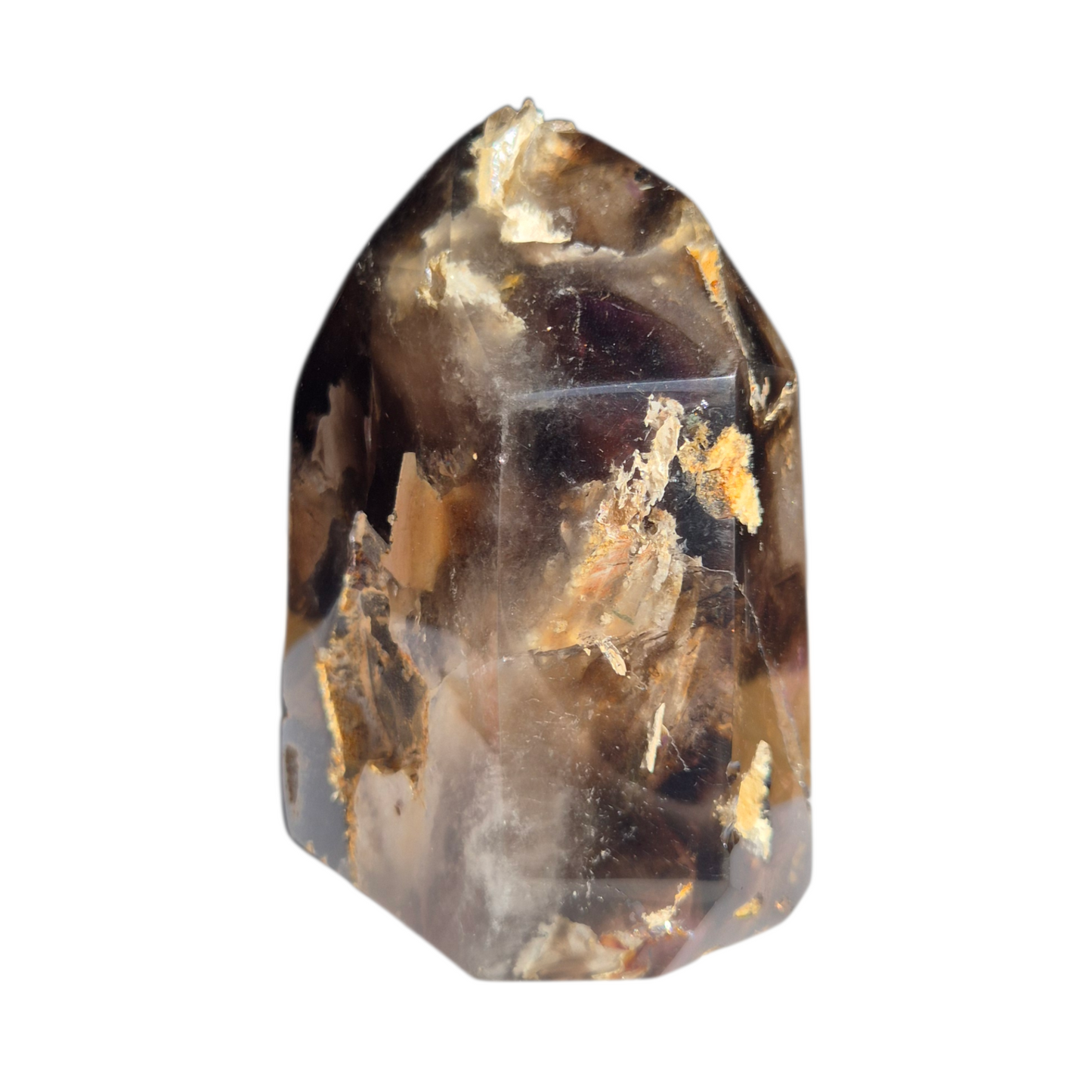 Crystals - Amethyst-Smoky Quartz Polished Generator/Tower