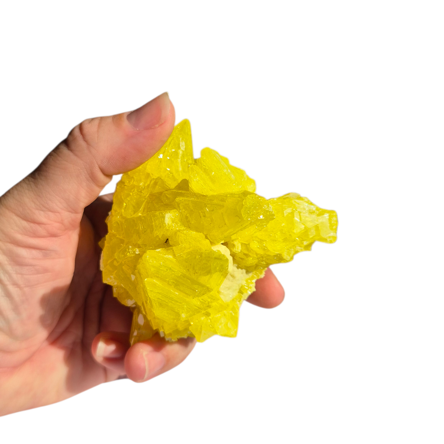 Crystals - Sulphur Cluster (Lab Grown)