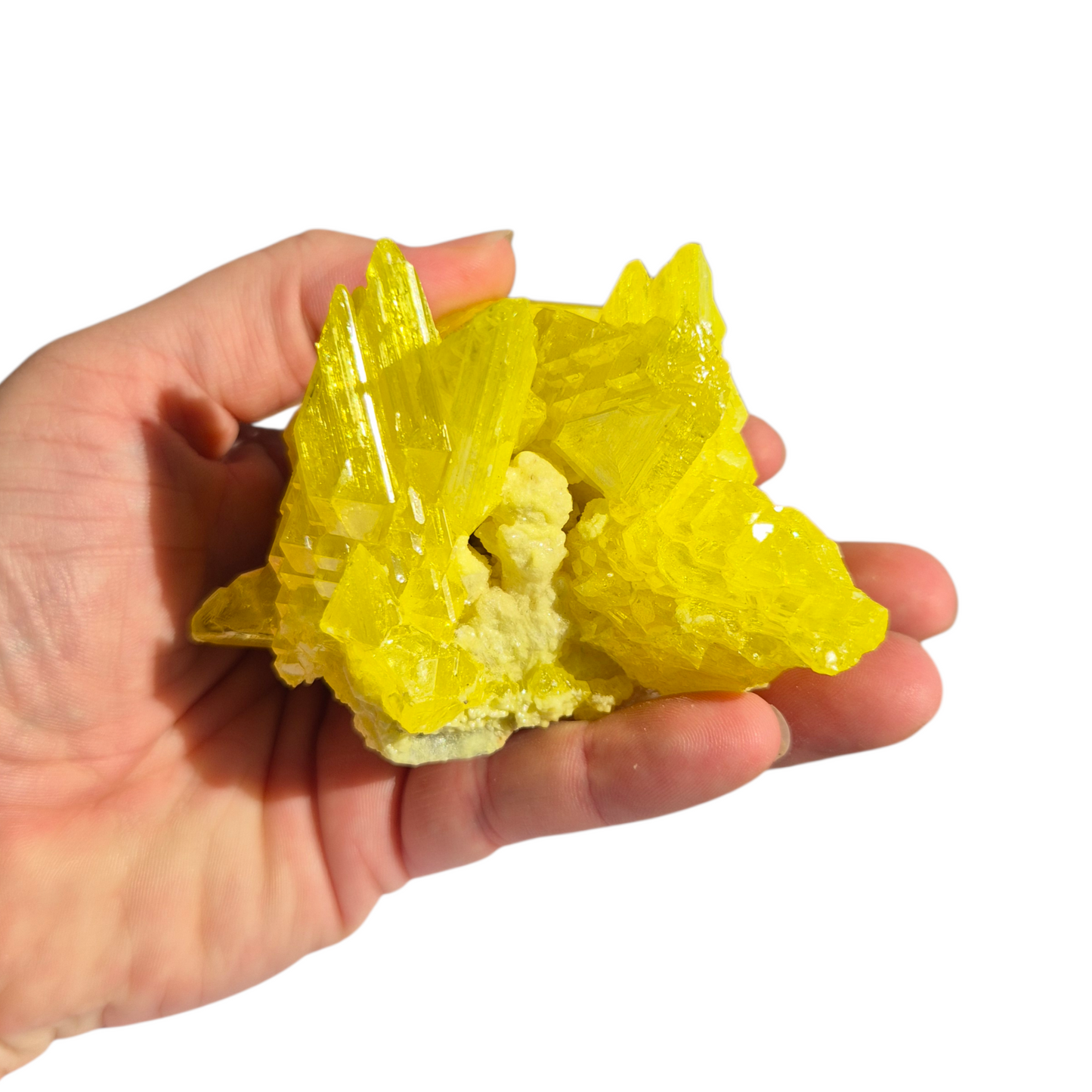Crystals - Sulphur Cluster (Lab Grown)