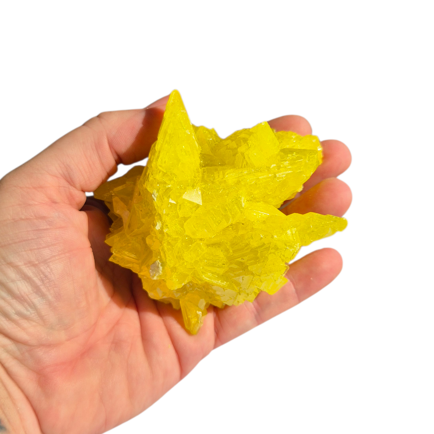 Crystals - Sulphur Cluster (Lab Grown)