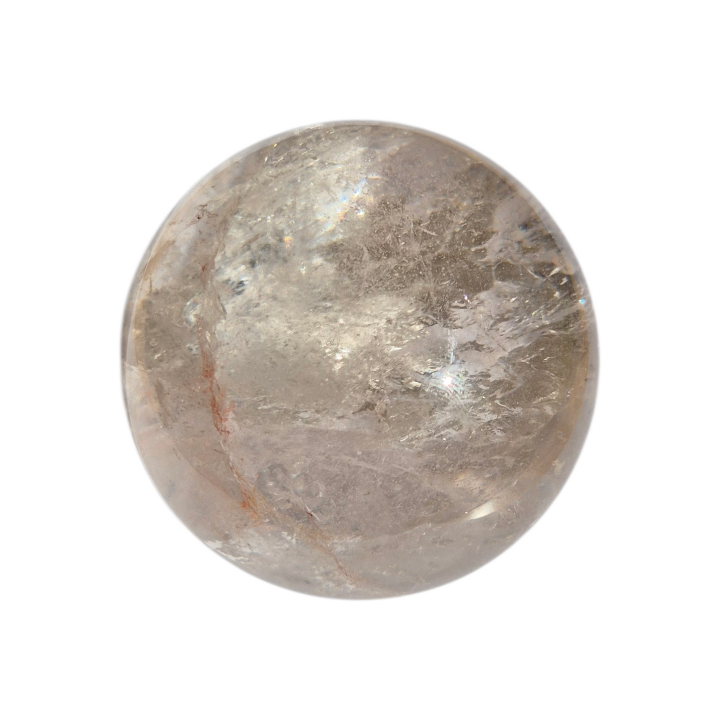 Crystals - Clear Quartz Sphere (with Hematoid Quartz Inclusion)