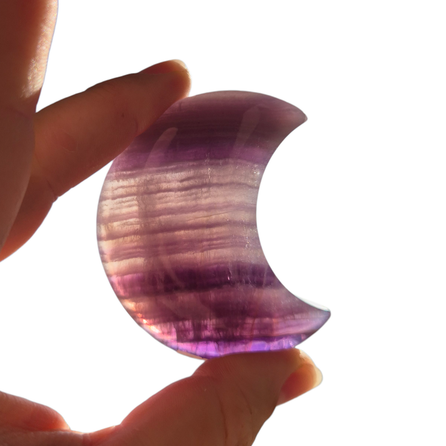 Crystals - Rainbow Fluorite Moon