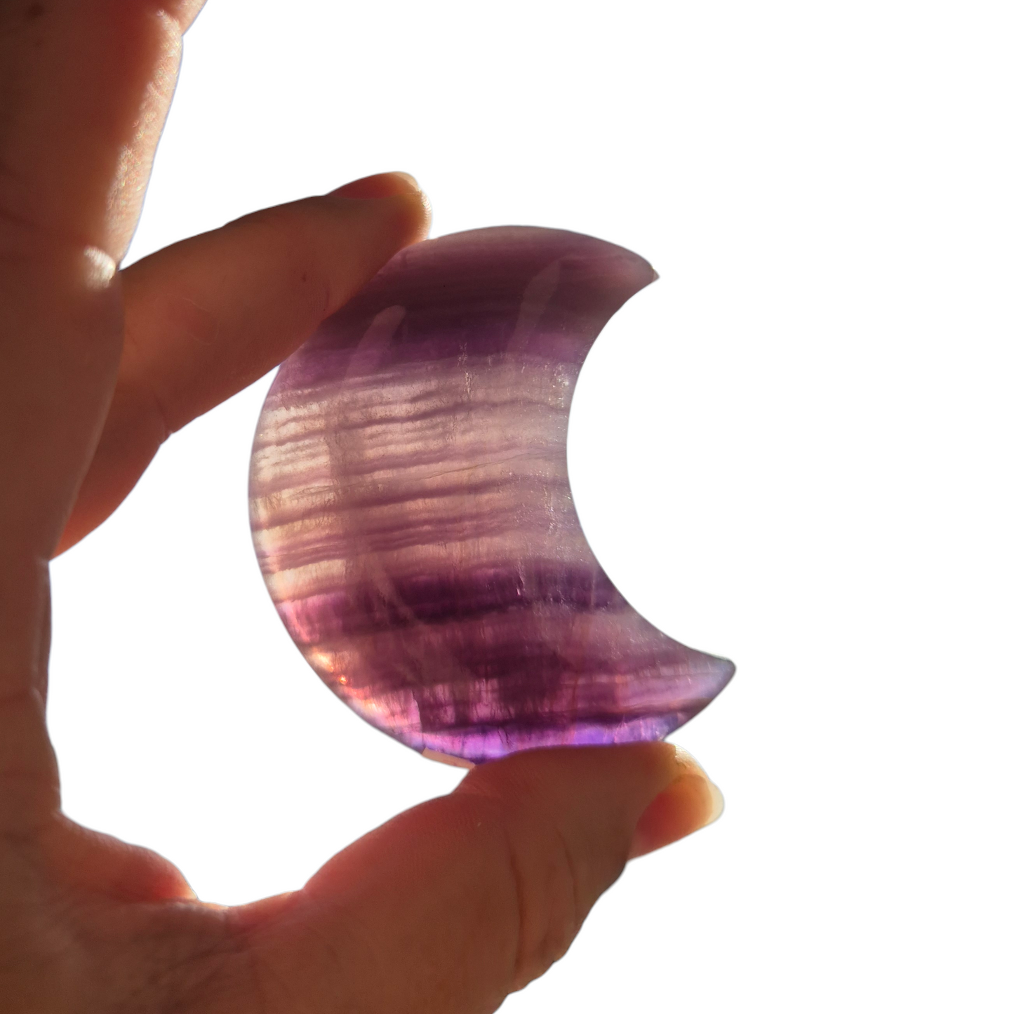 Crystals - Rainbow Fluorite Moon