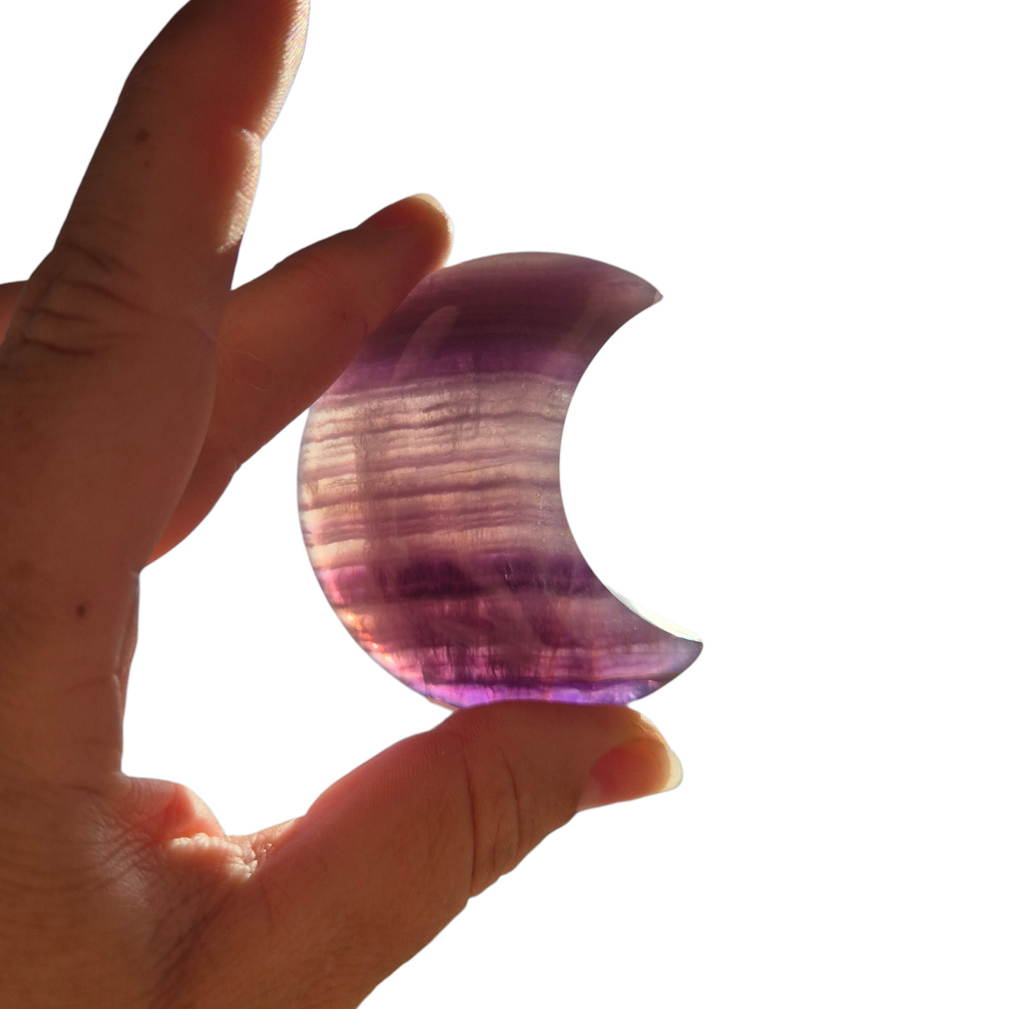Crystals - Rainbow Fluorite Moon
