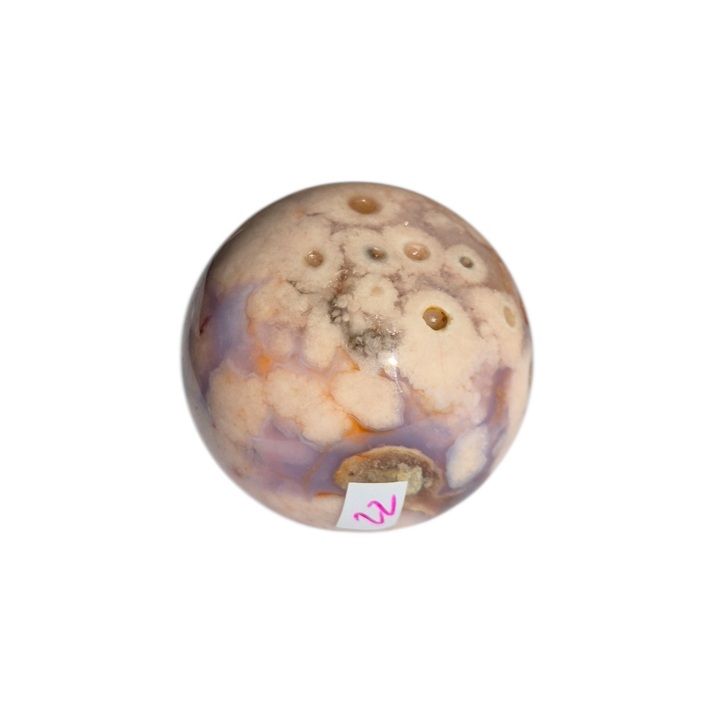 Crystals - Blue Flower Agate Sphere