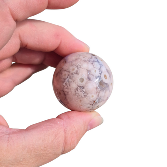 Crystals - Blue Flower Agate Sphere